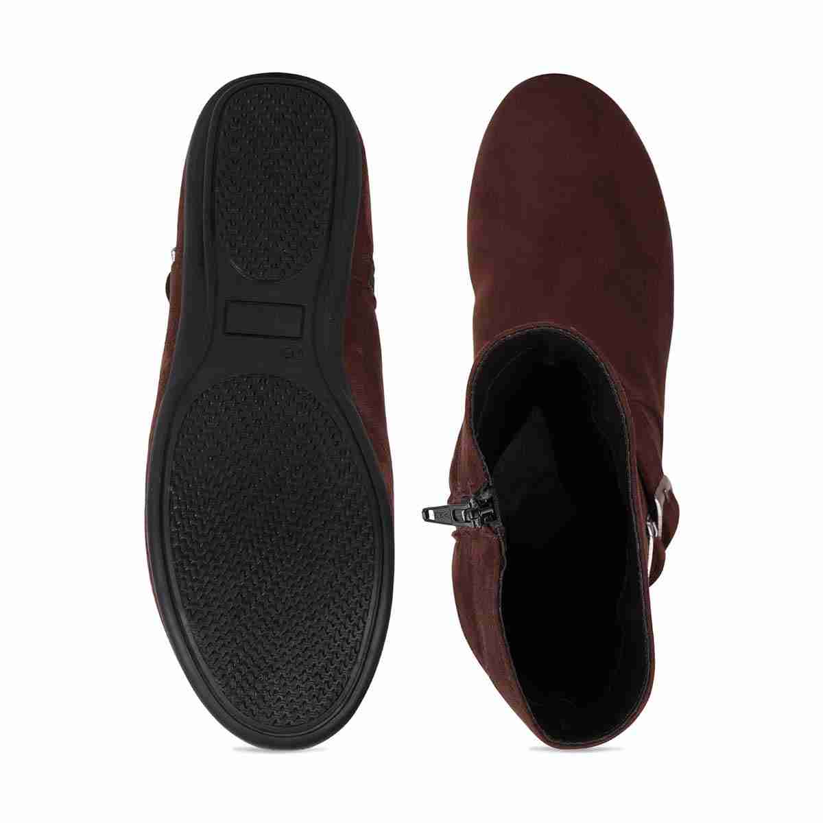 Women's Suede Flat Boots
