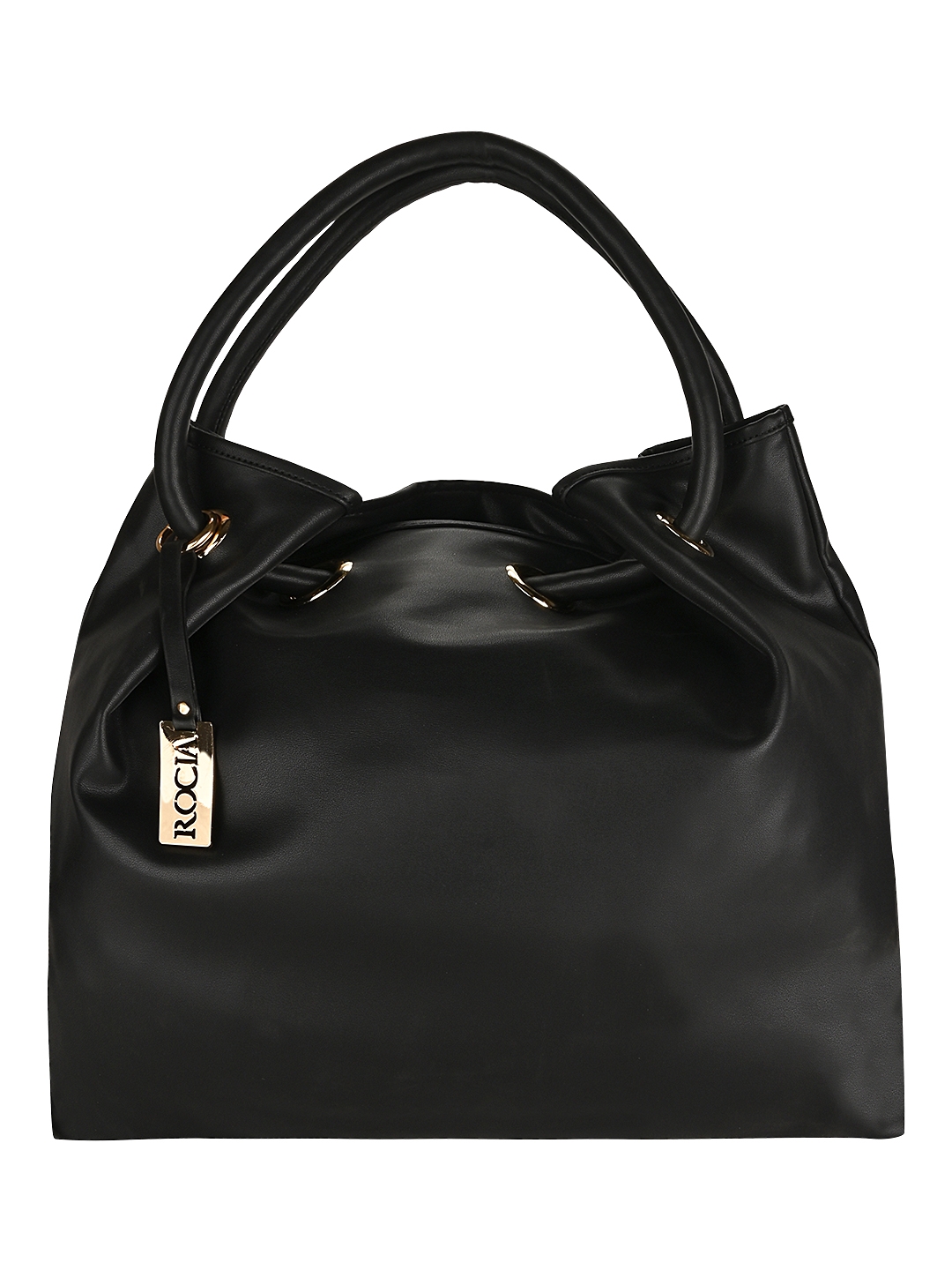 Rocia | Rocia Black Solid Big Shoulder Bag 0