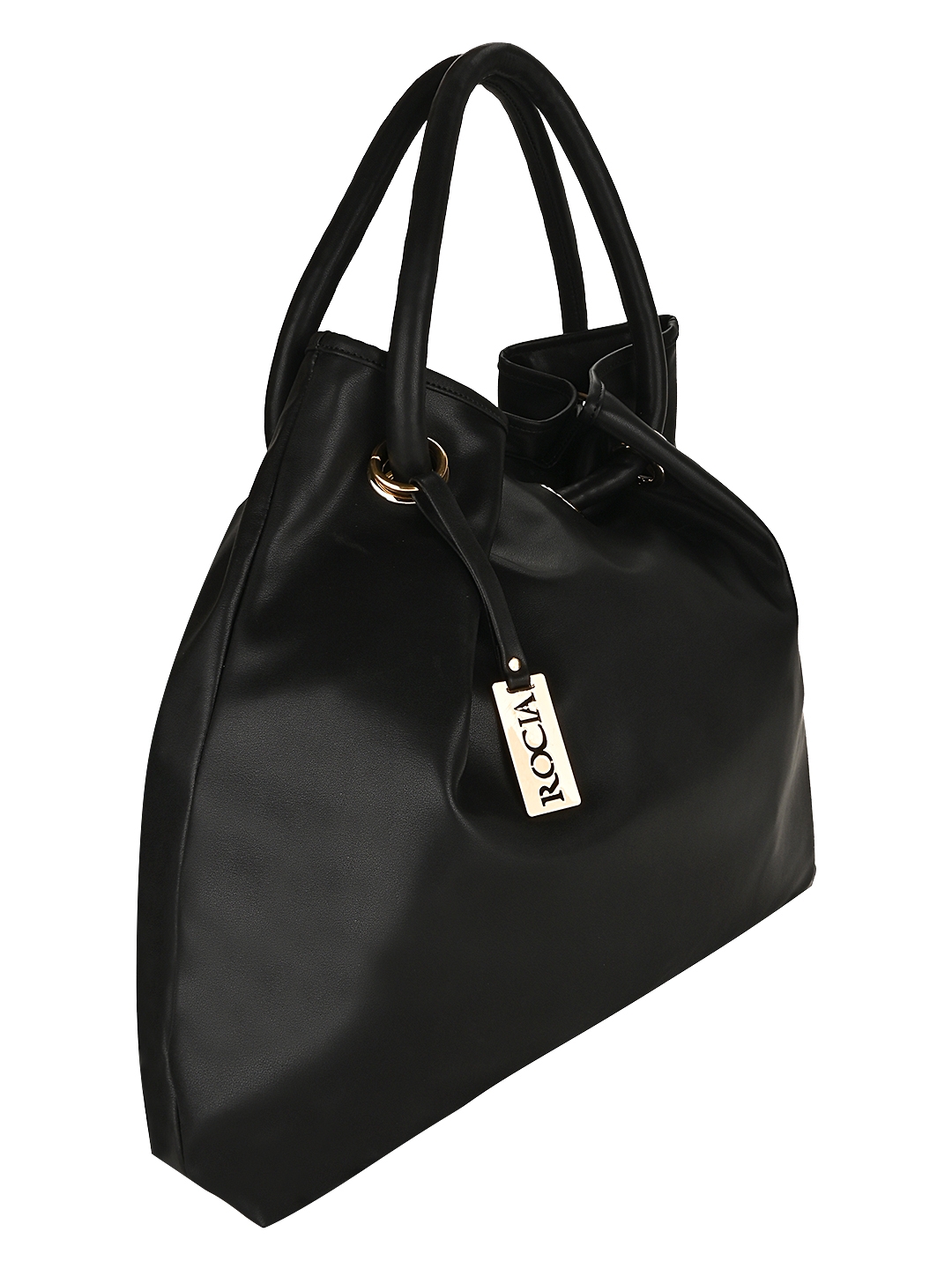 Rocia | Rocia Black Solid Big Shoulder Bag 1