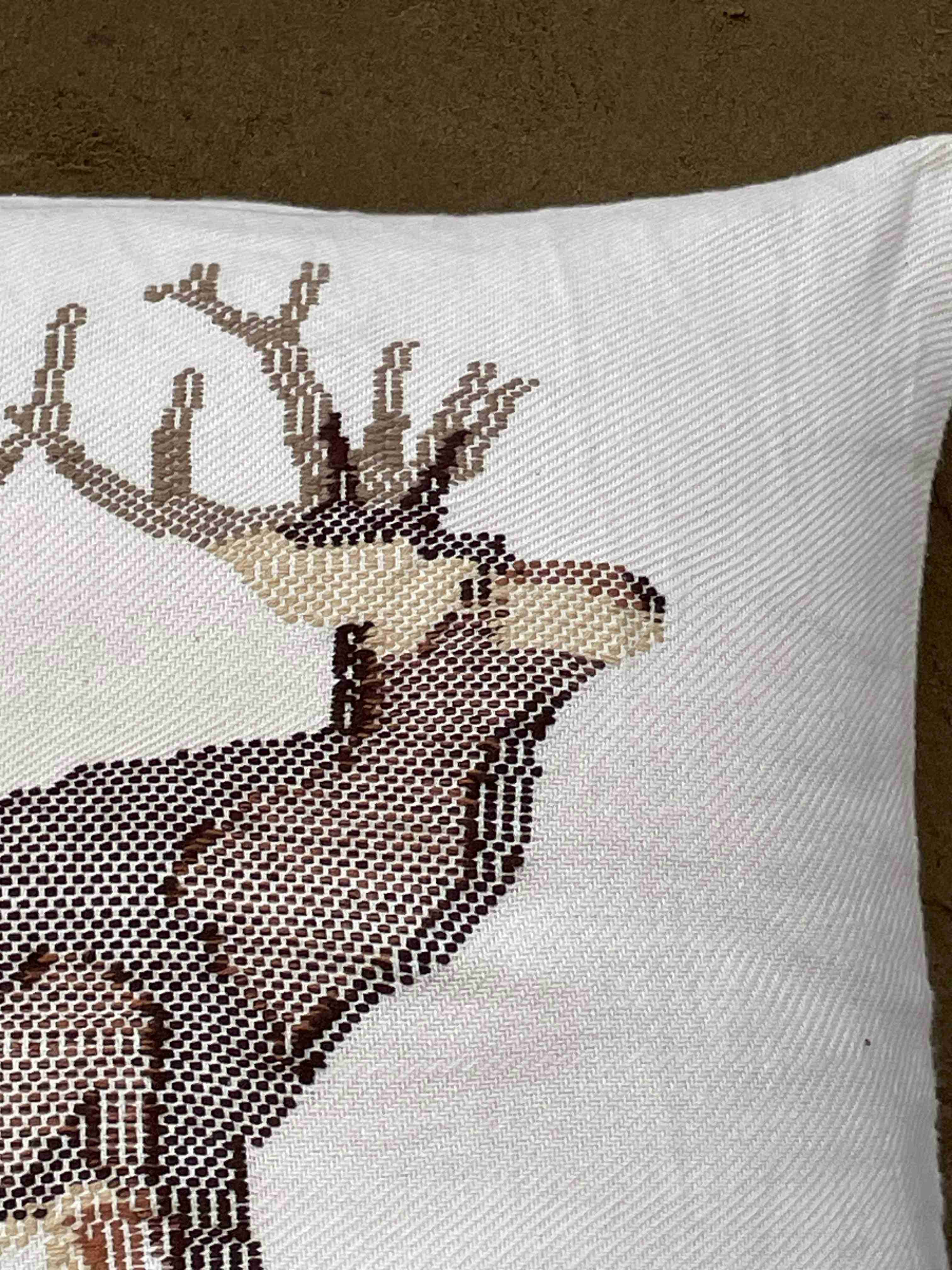 Kashmiri Stag Cushion Cover