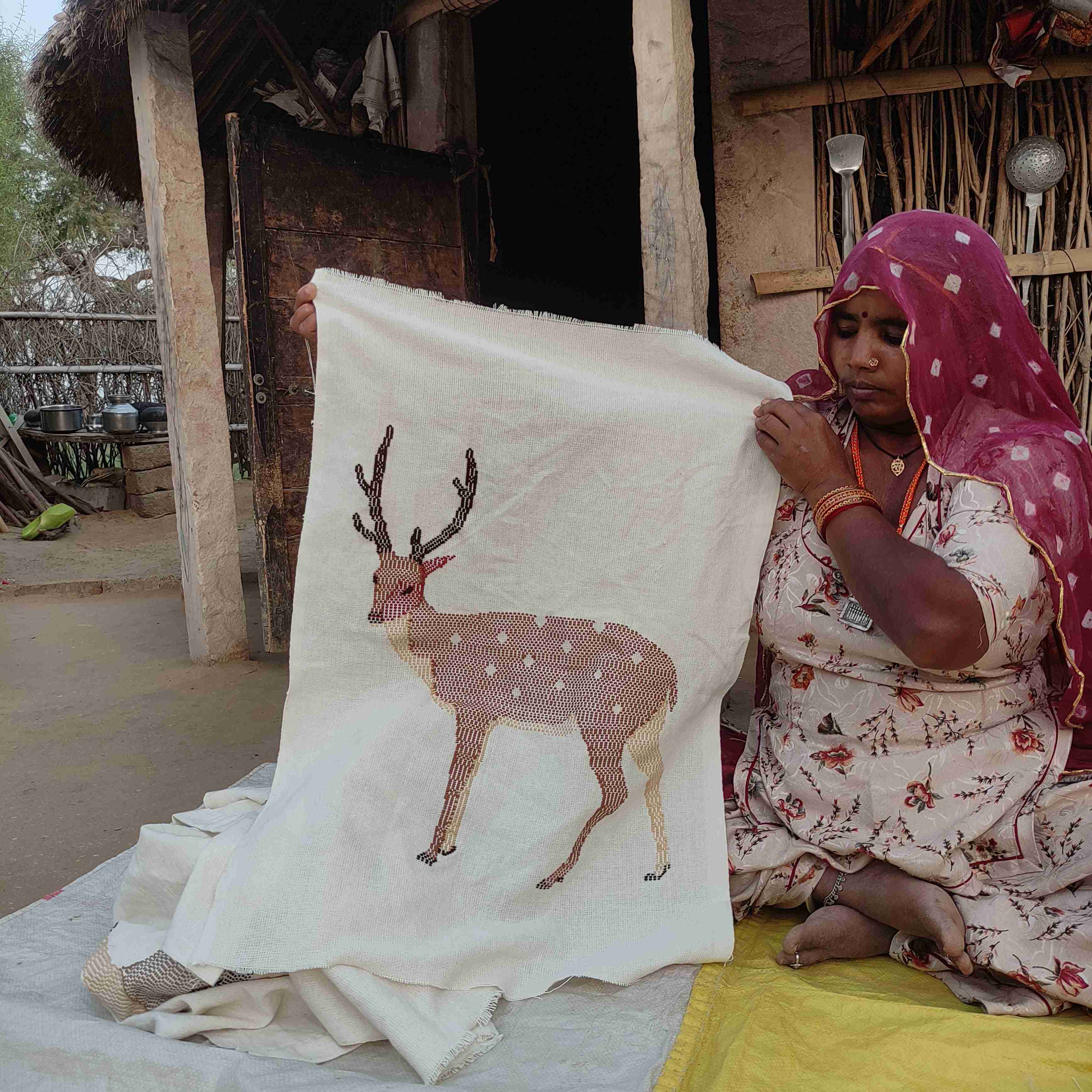 Chital Deer Cushion Cover