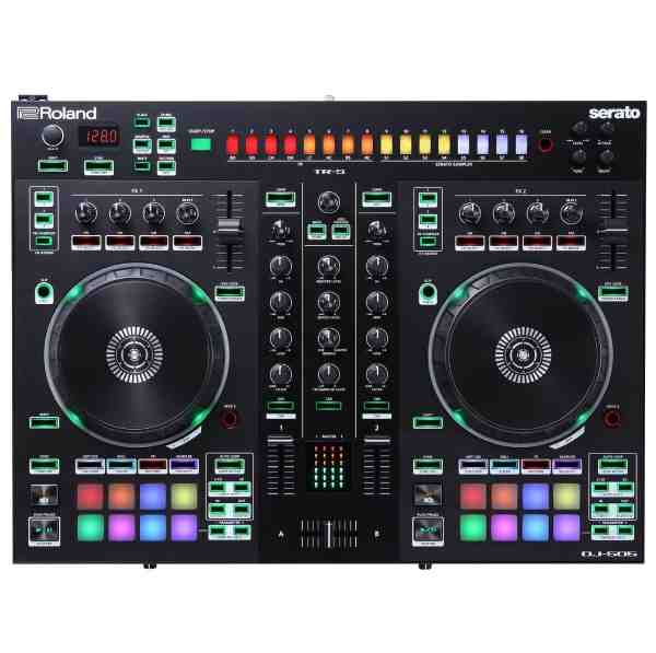 Roland DJ-505 2-Channel 4-Deck Serato DJ Controller with TR Drum Machine