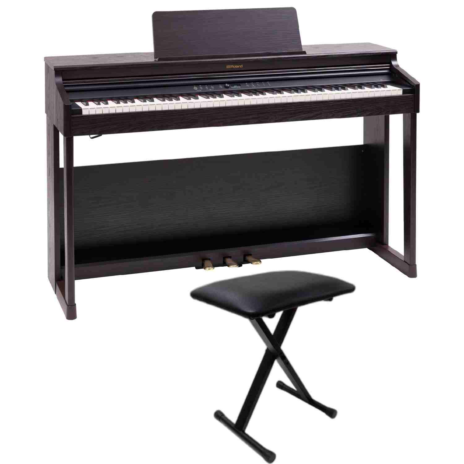 Roland RP701 88-Key Digital Piano with SuperNATURAL Sound Engine - Dark Rosewood 2