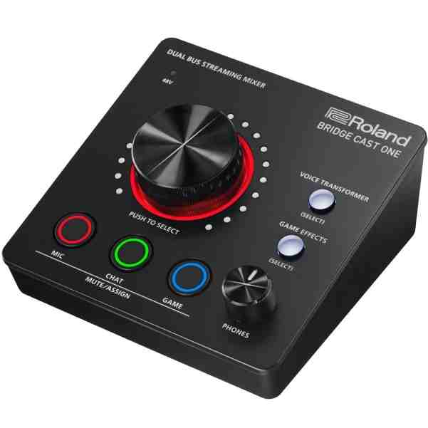 Roland Bridge Cast One Dual Bus Gaming Audio Mixer for Streaming