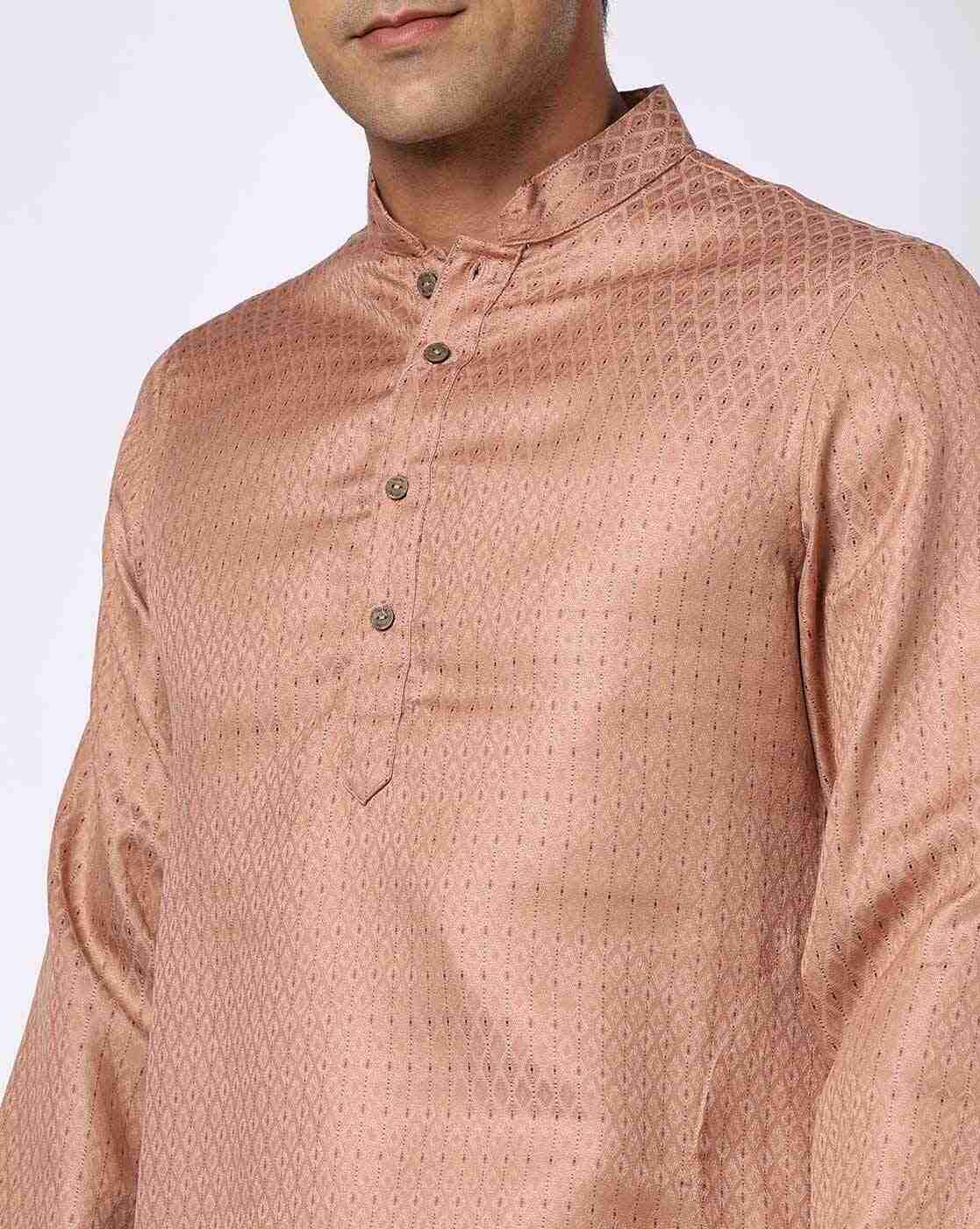 ROYAAJ | Men Self-Design Straight Kurta|3