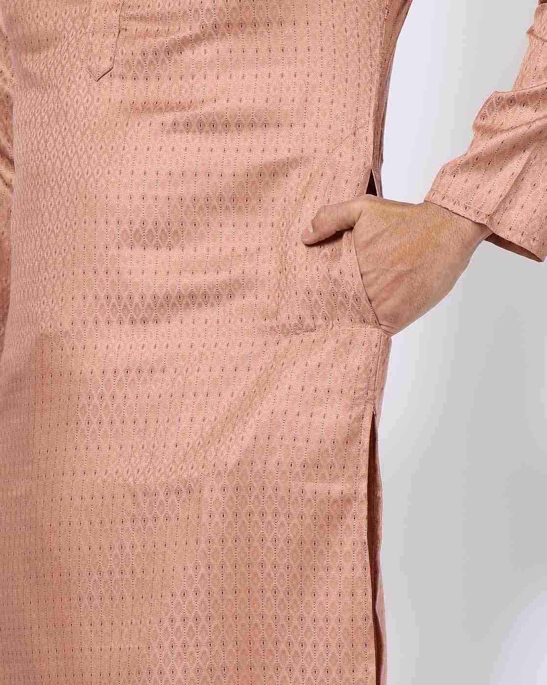 ROYAAJ | Men Self-Design Straight Kurta|4