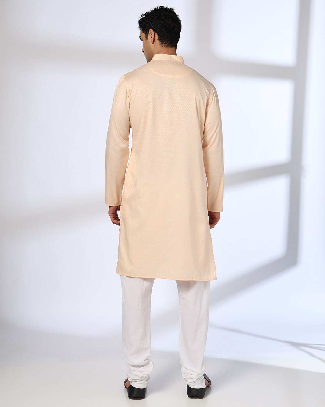 ROYAAJ | Men Geometric Print Slim Fit Kurta|2