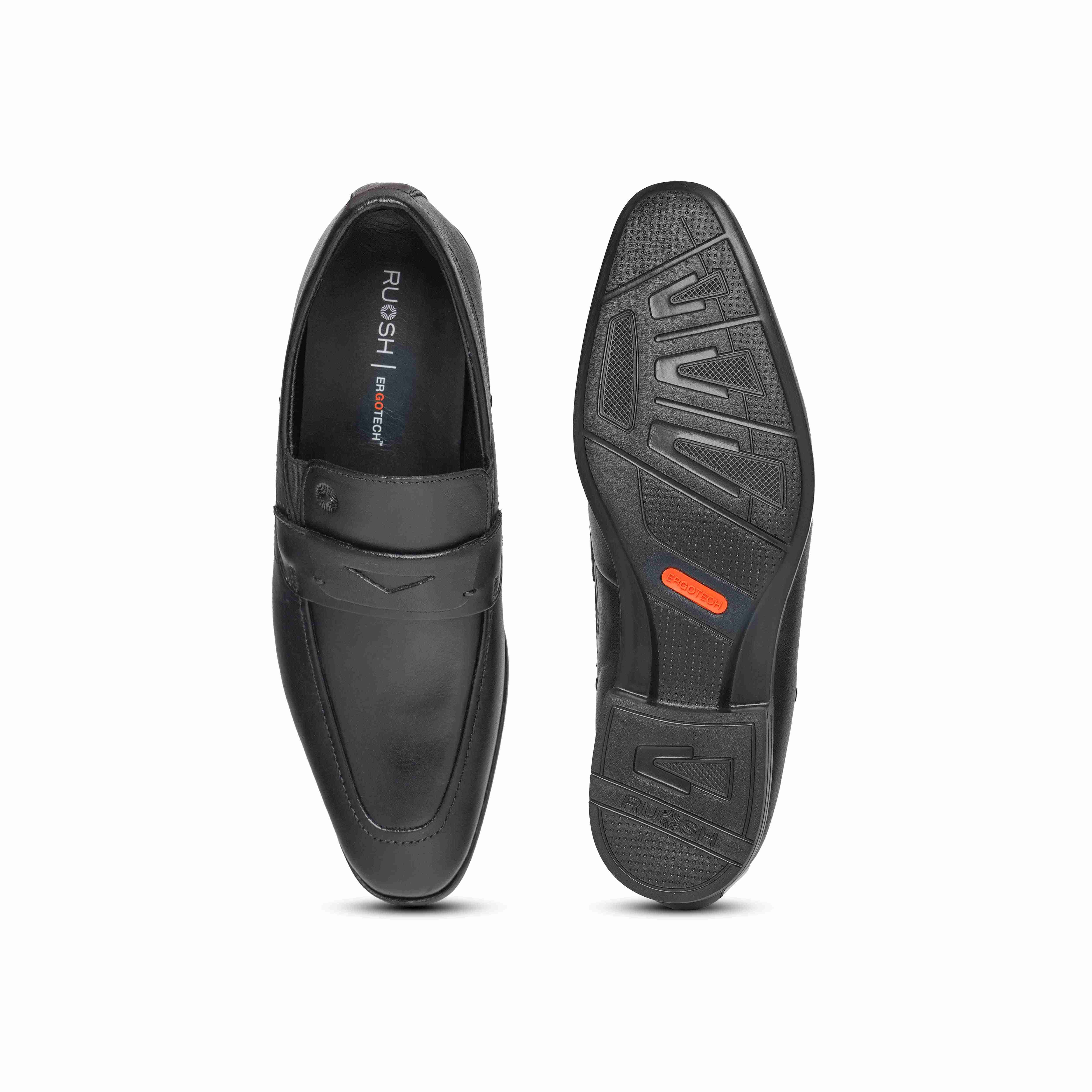 The Manchester Ruosh Men Black Penny Loafer