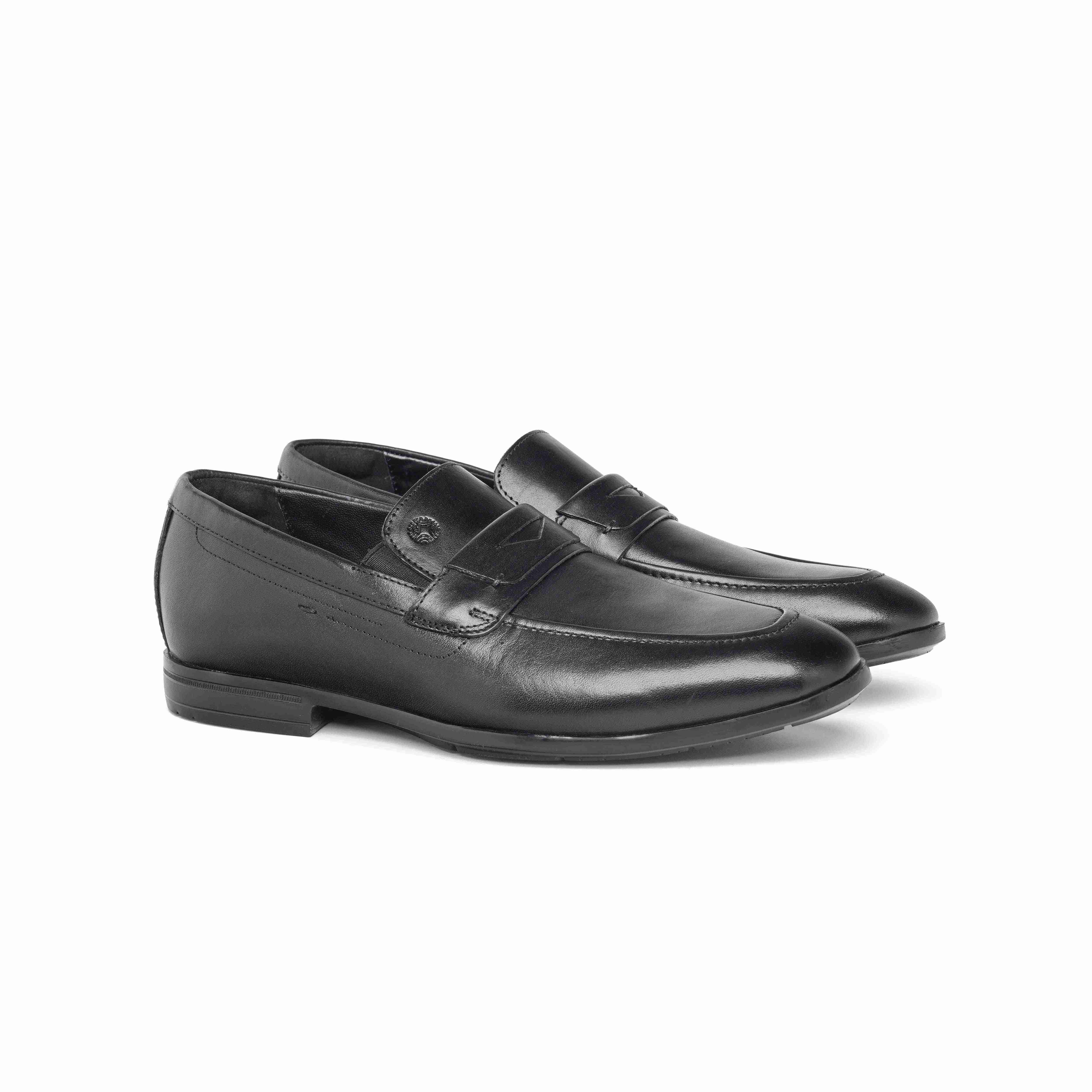 The Manchester Ruosh Men Black Penny Loafer