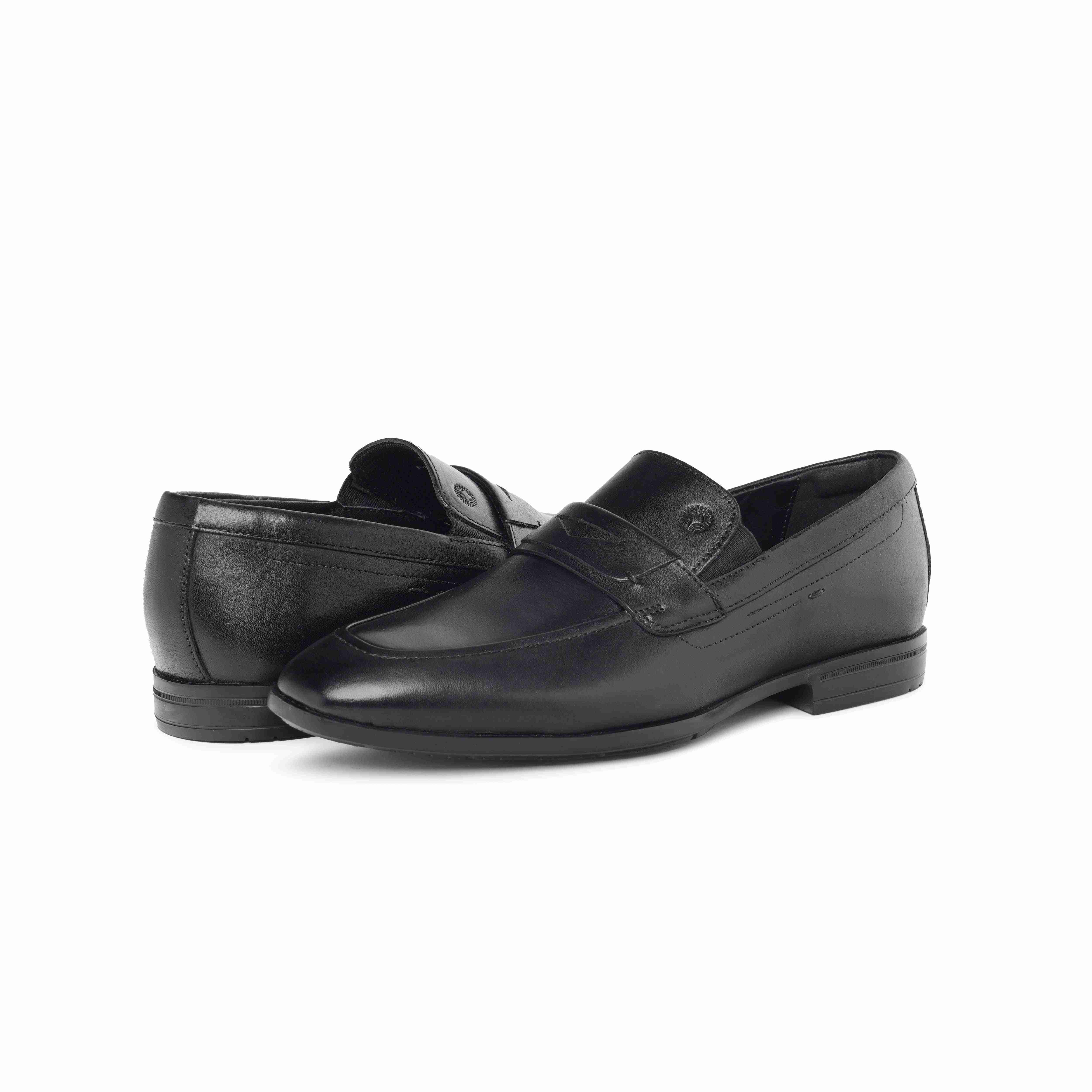 The Manchester Ruosh Men Black Penny Loafer