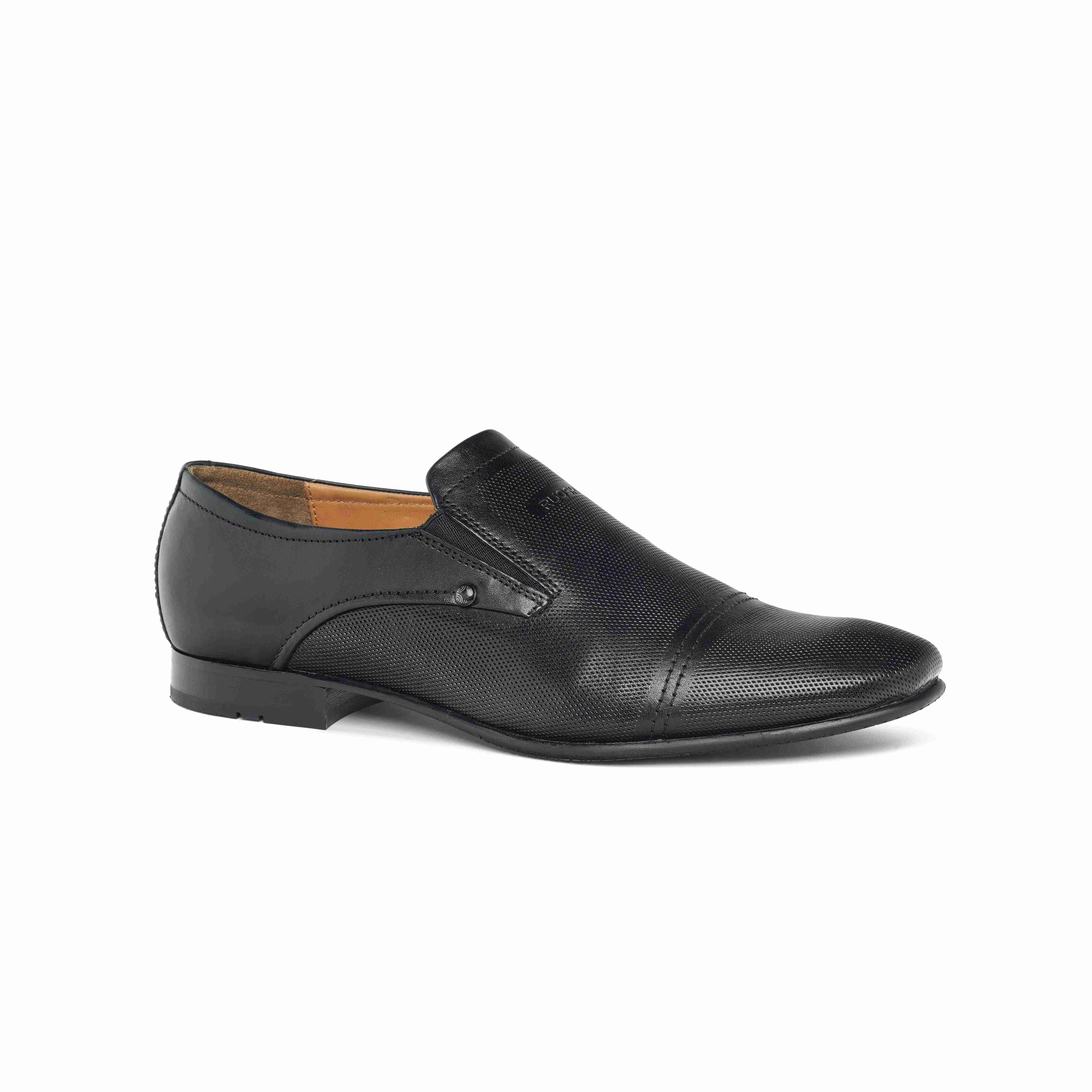 The Lando Ruosh Men Black Formal Slip-On