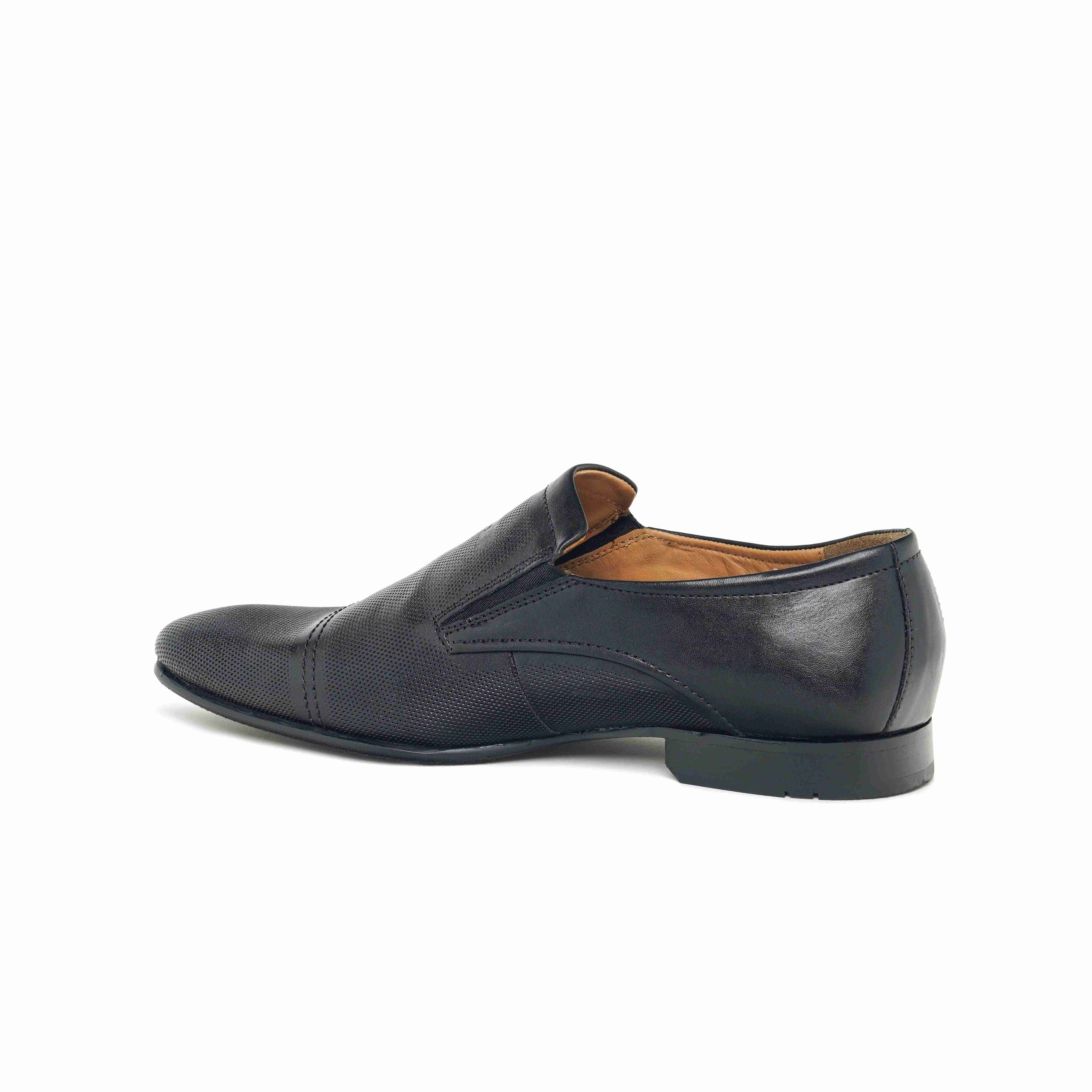 The Lando Ruosh Men Black Formal Slip-On