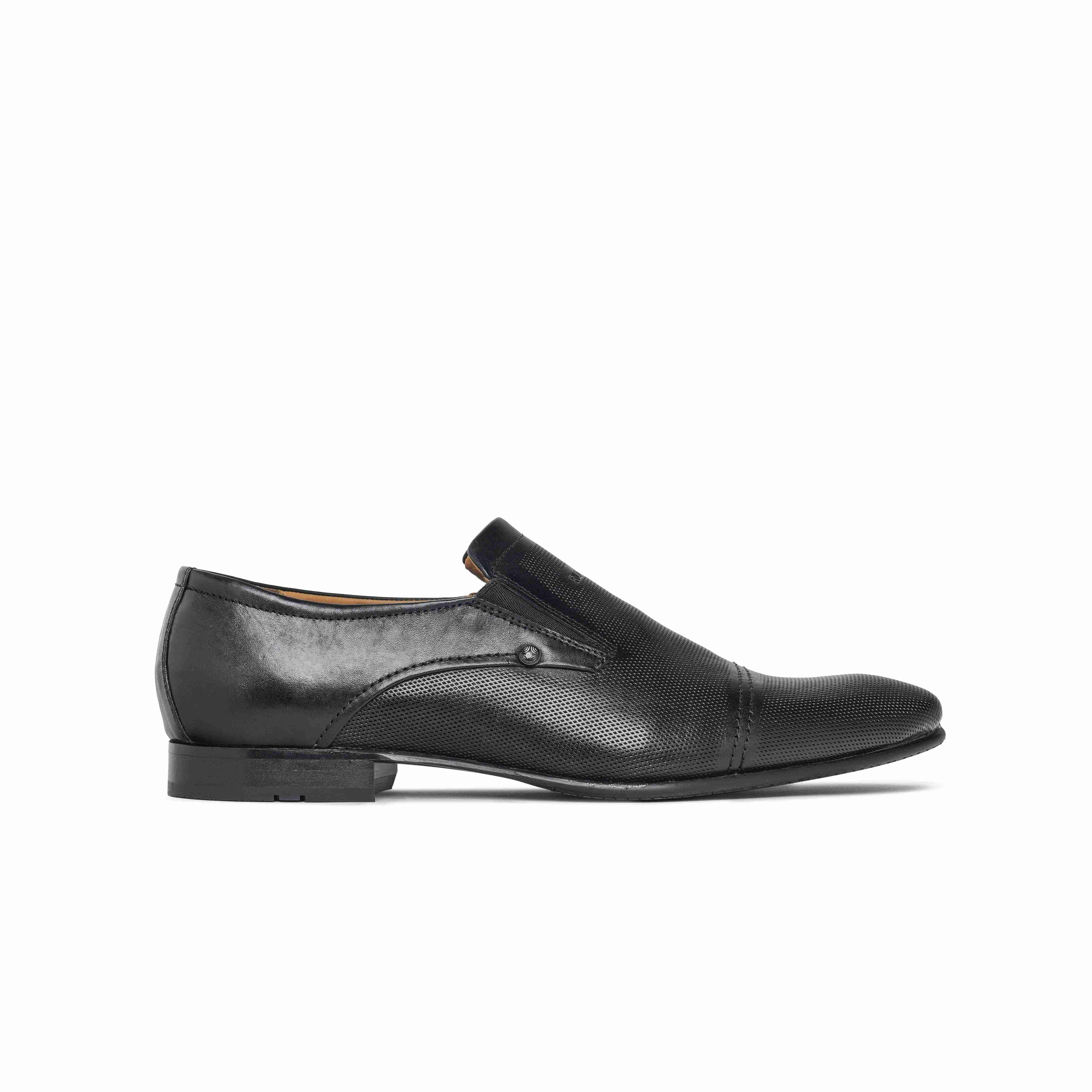 The Lando Ruosh Men Black Formal Slip-On