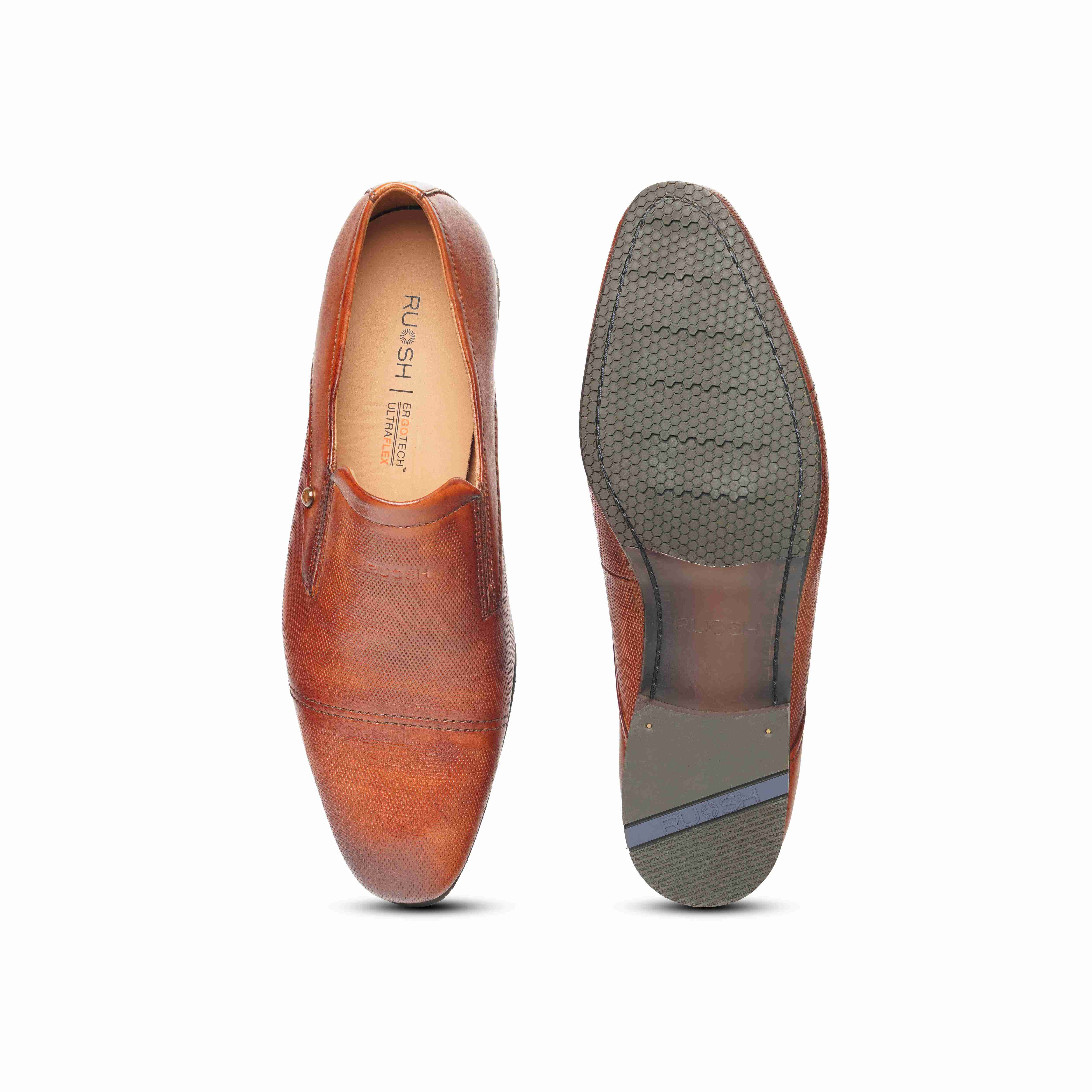 The Lando Ruosh Men Tan Formal Slip-On
