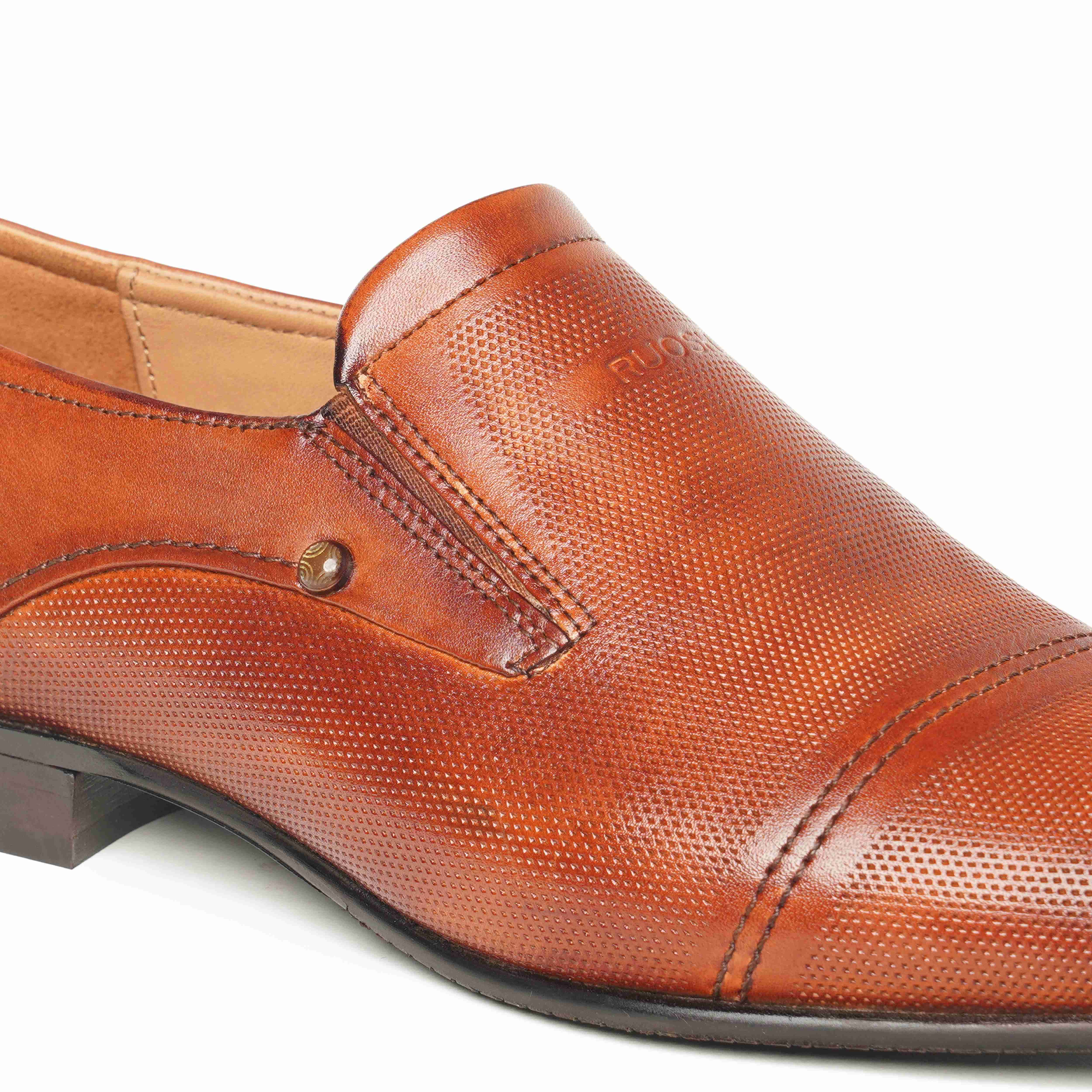 The Lando Ruosh Men Tan Formal Slip-On