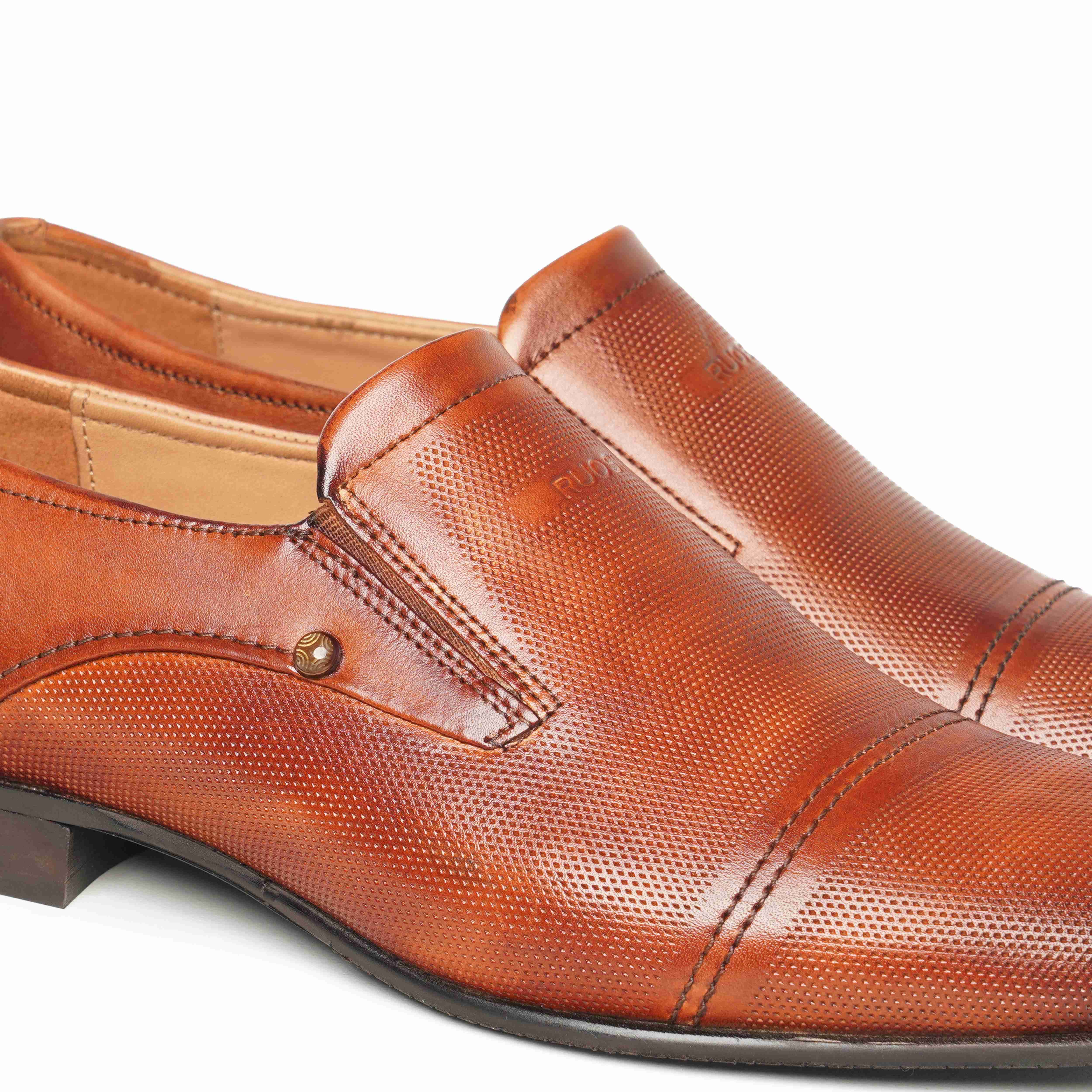 The Lando Ruosh Men Tan Formal Slip-On