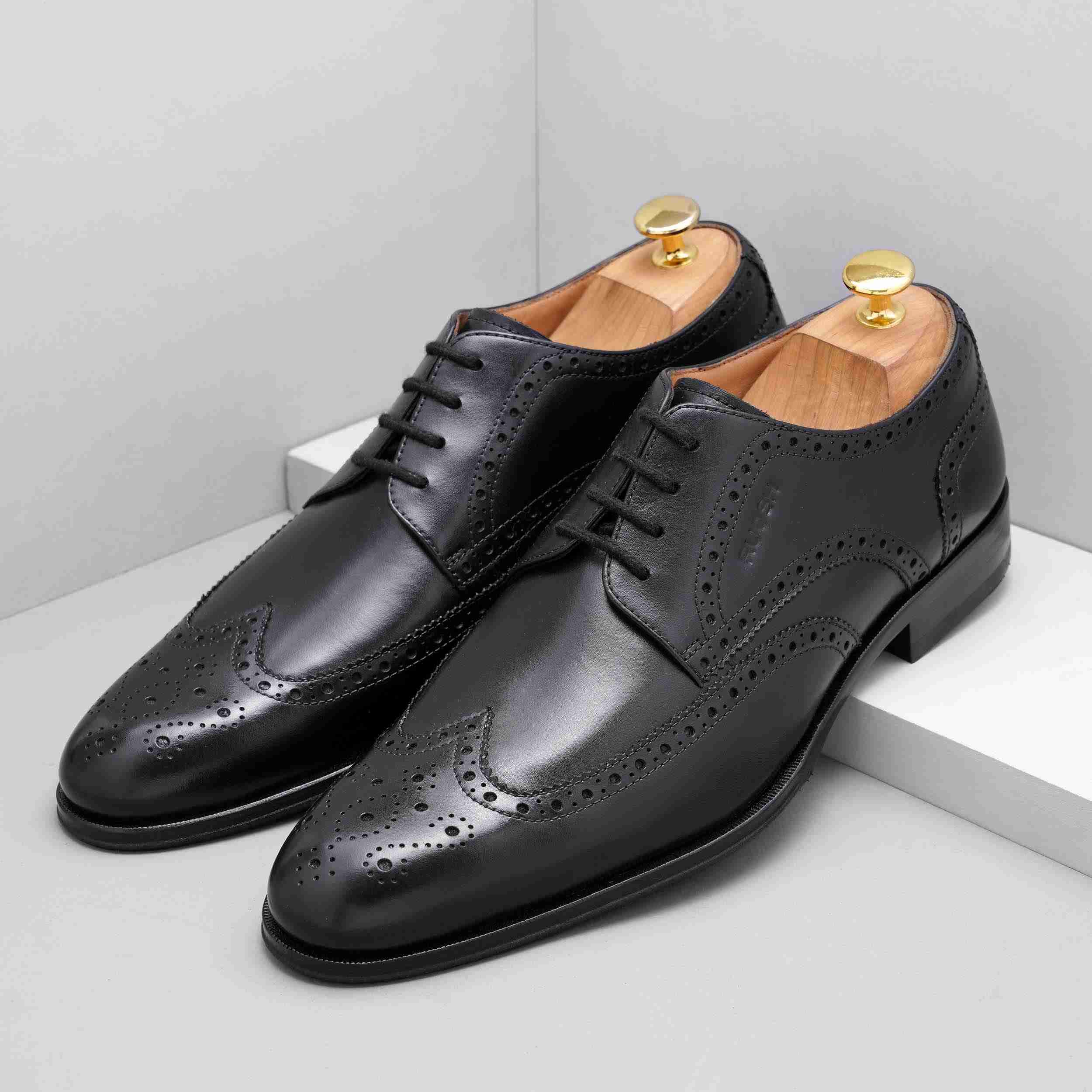 The Willy Black Men Formal Brogue Ruosh