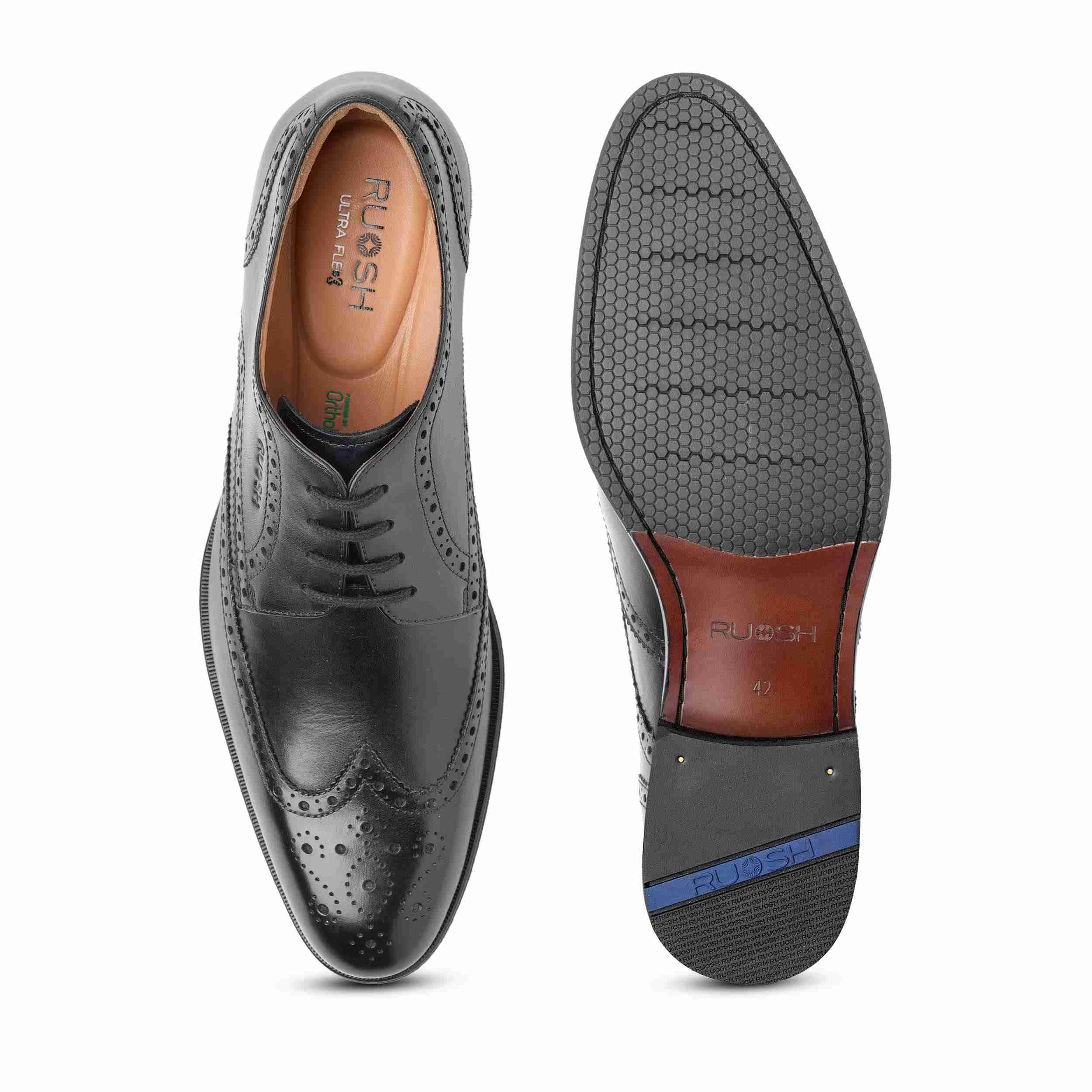 The Willy Black Men Formal Brogue Ruosh