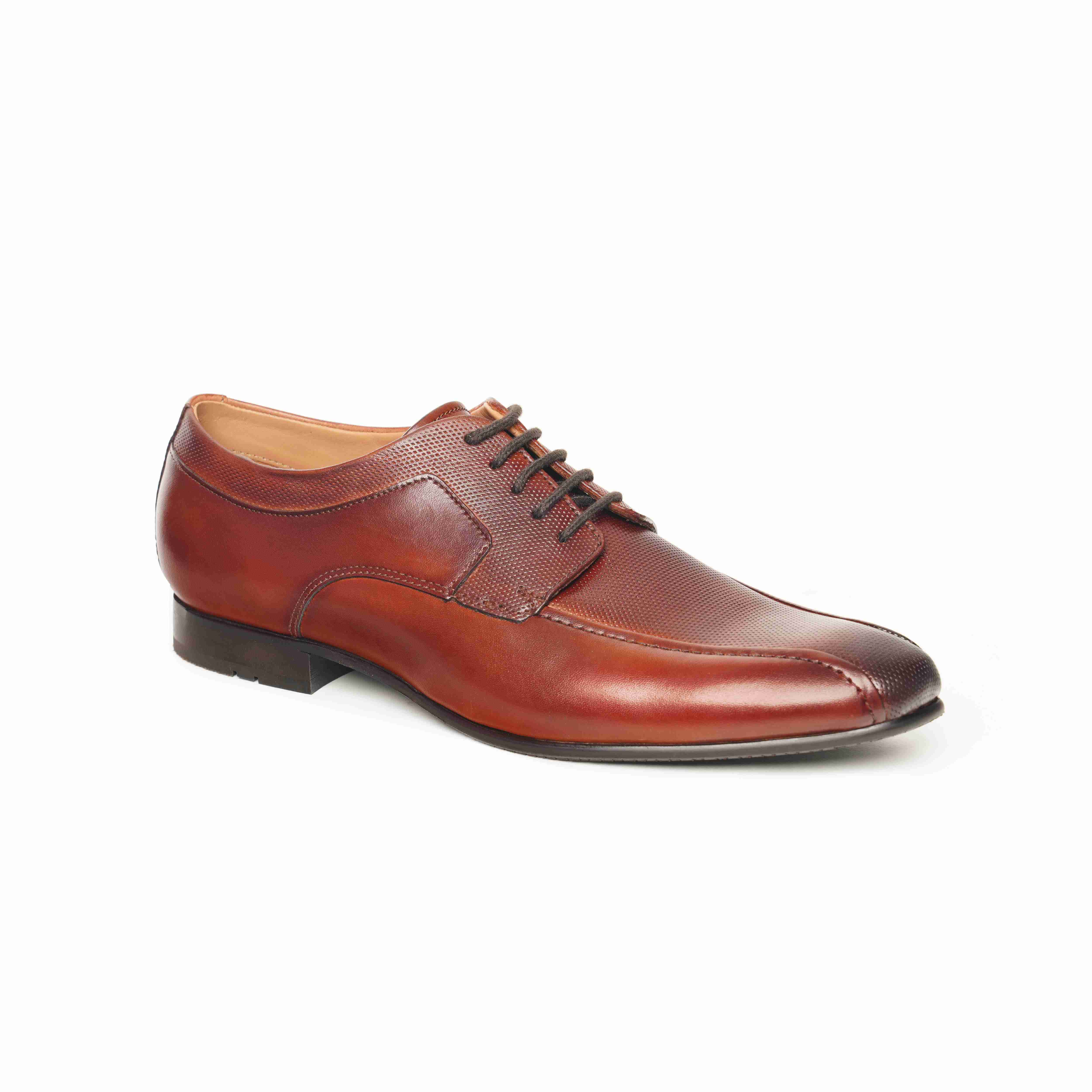 The Lando Ruosh Men Tan Bicycle-Cut Lace-Up