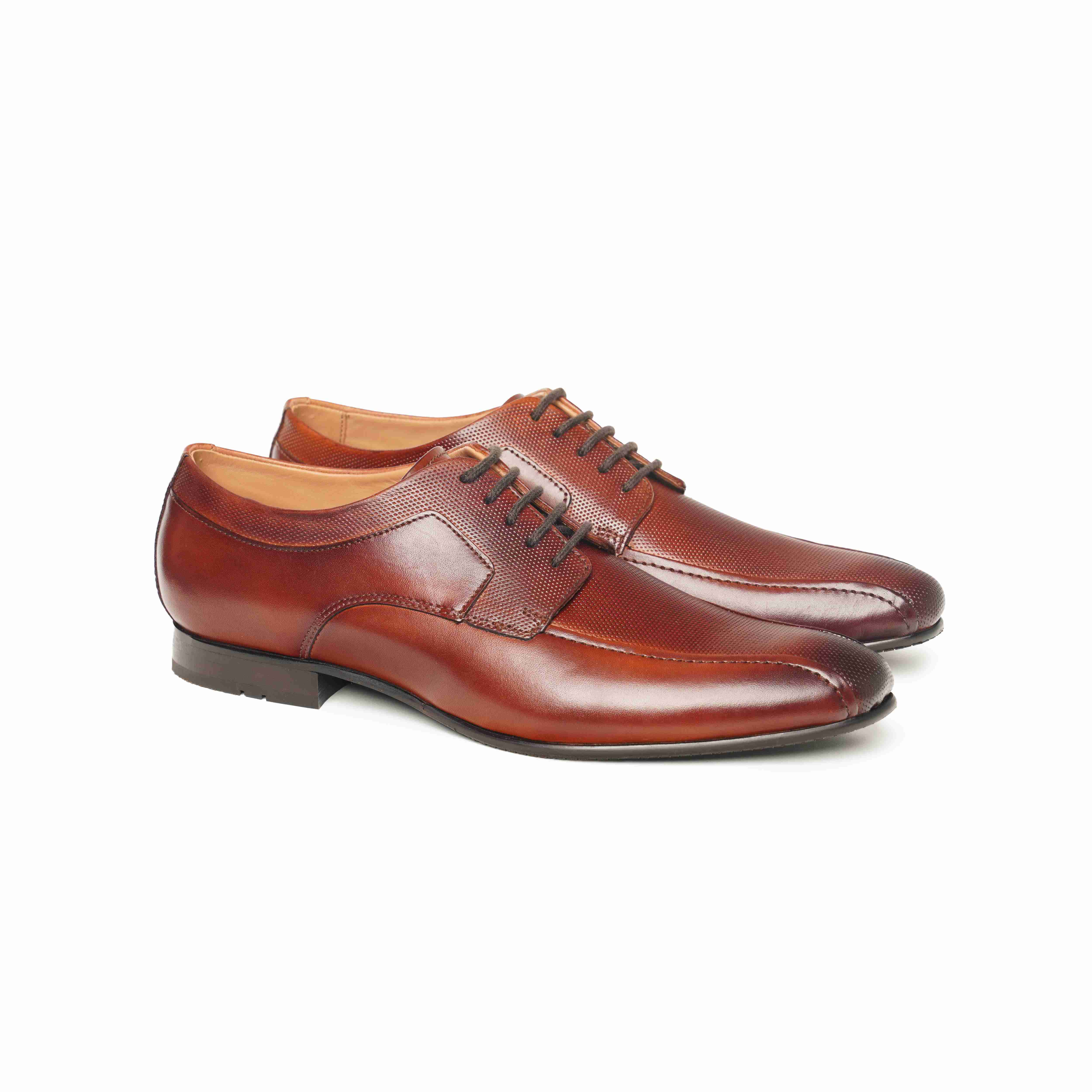 The Lando Ruosh Men Tan Bicycle-Cut Lace-Up