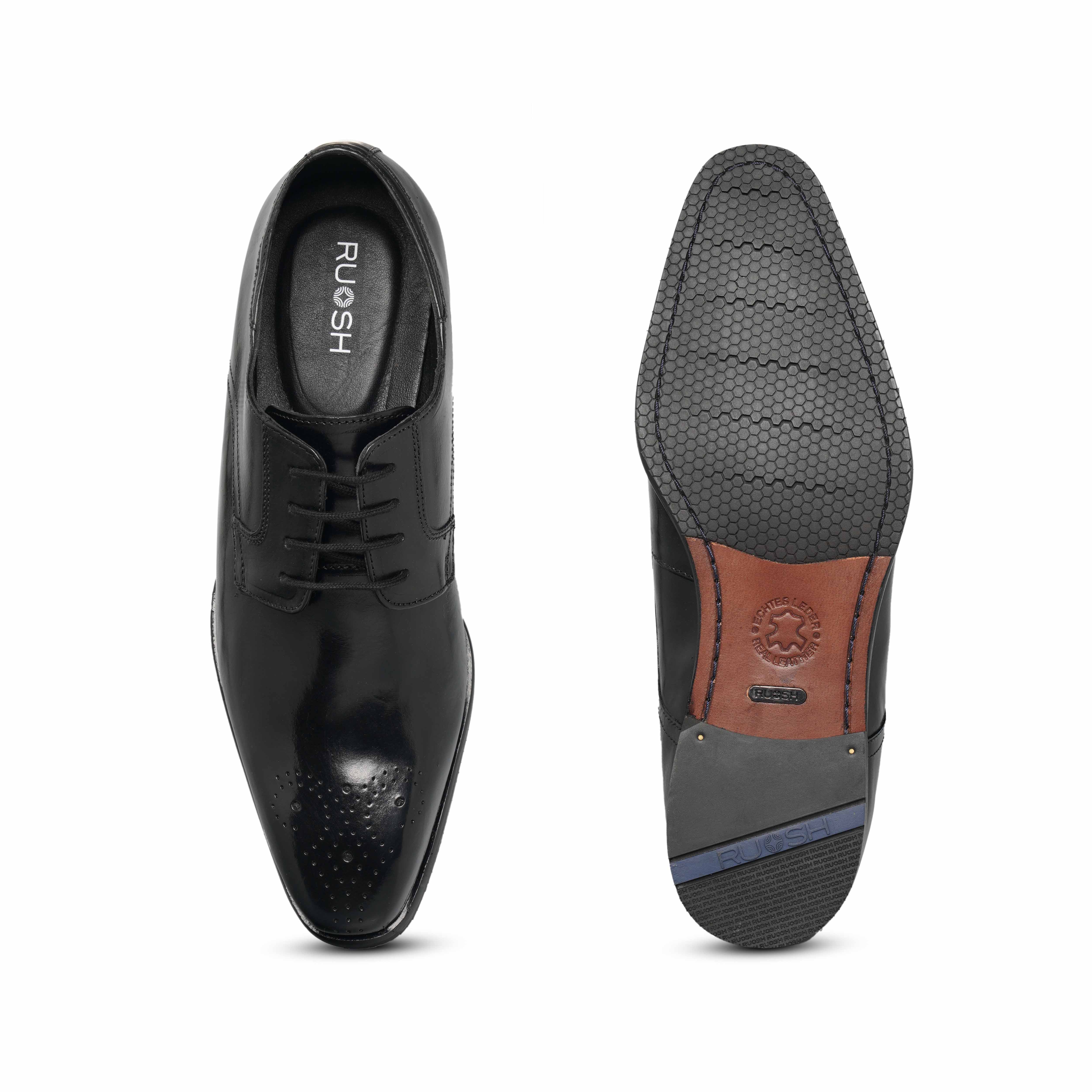The Alba Ruosh Men Black Formal Lace-Up