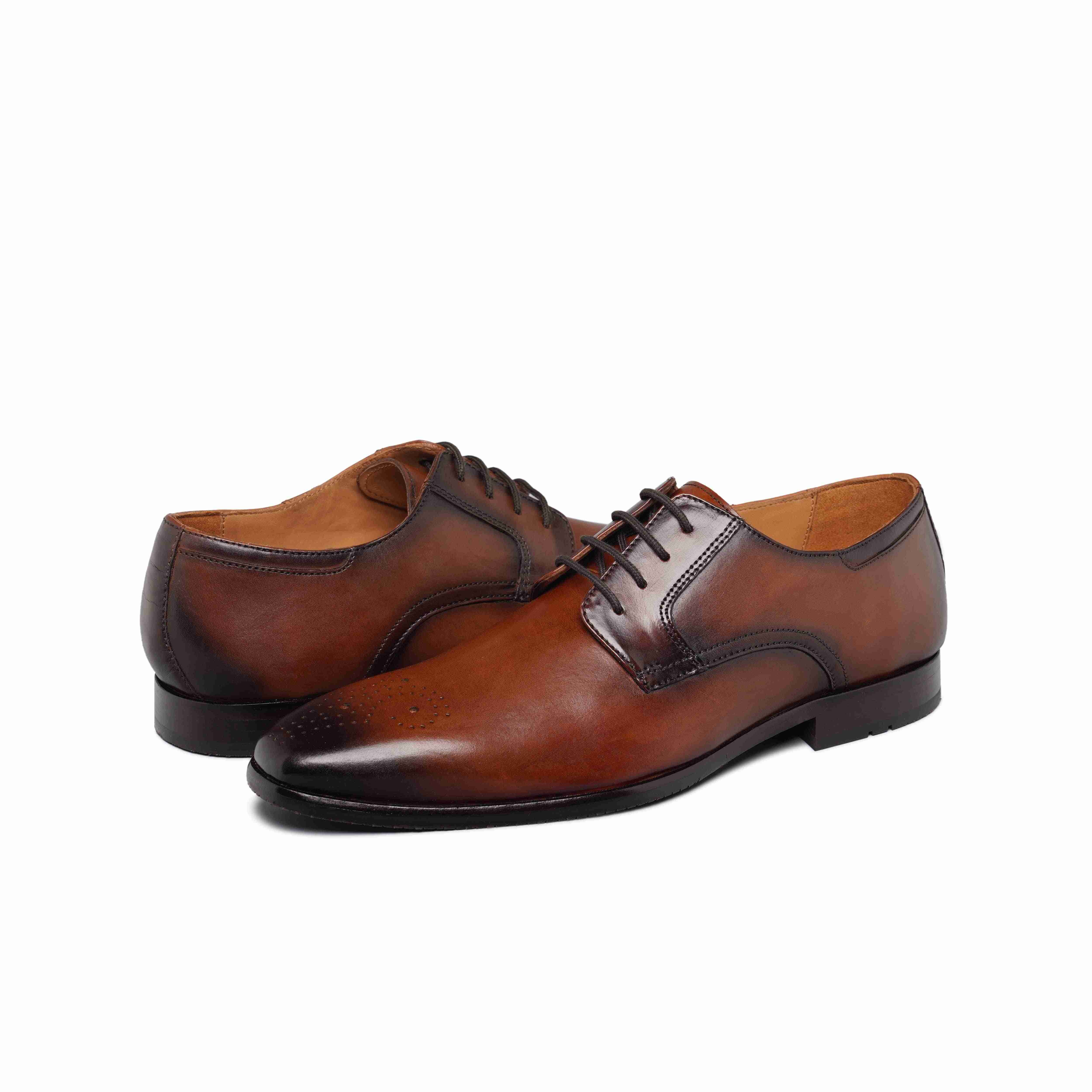 The Alba Ruosh Men Tan Formal Lace-Up