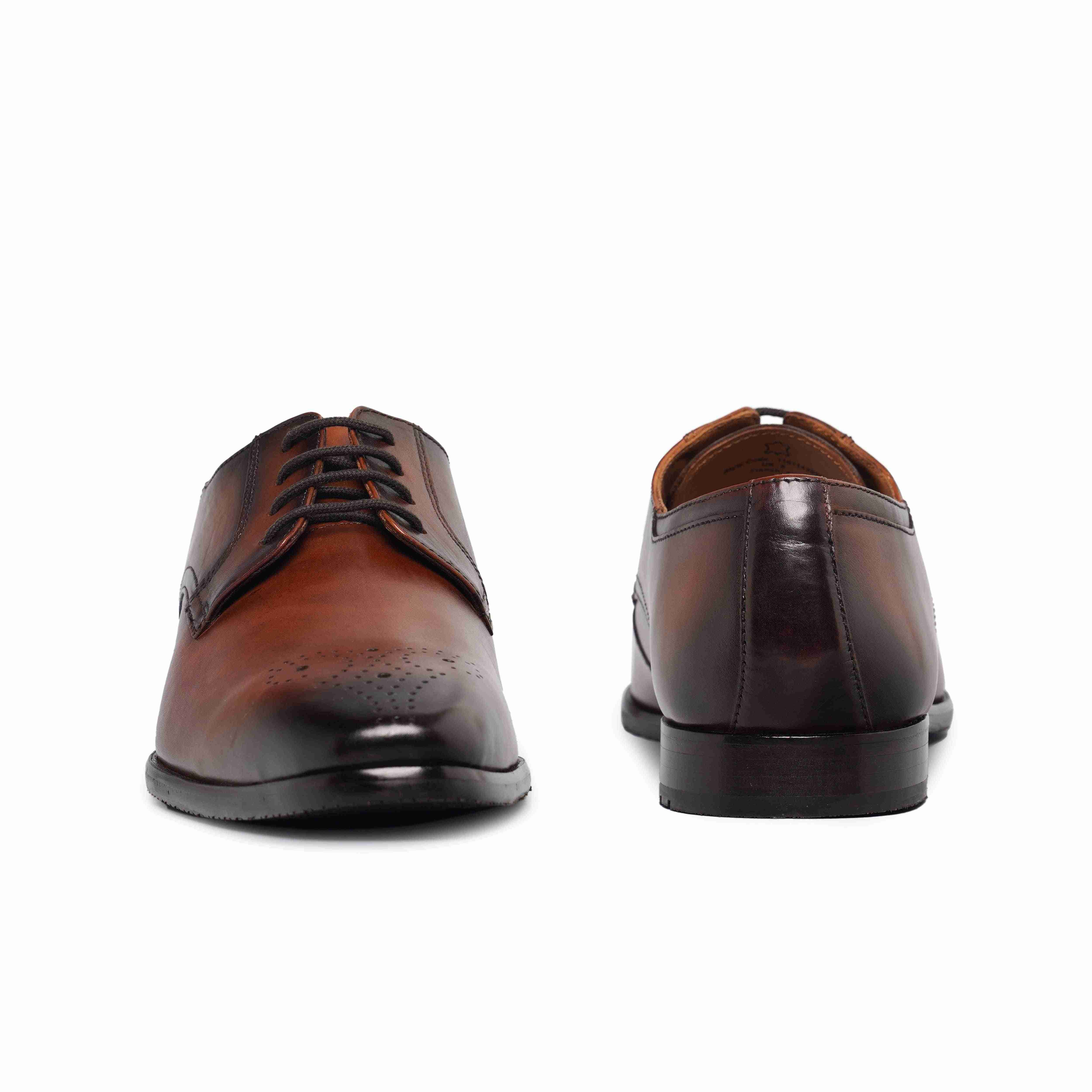 The Alba Ruosh Men Tan Formal Lace-Up