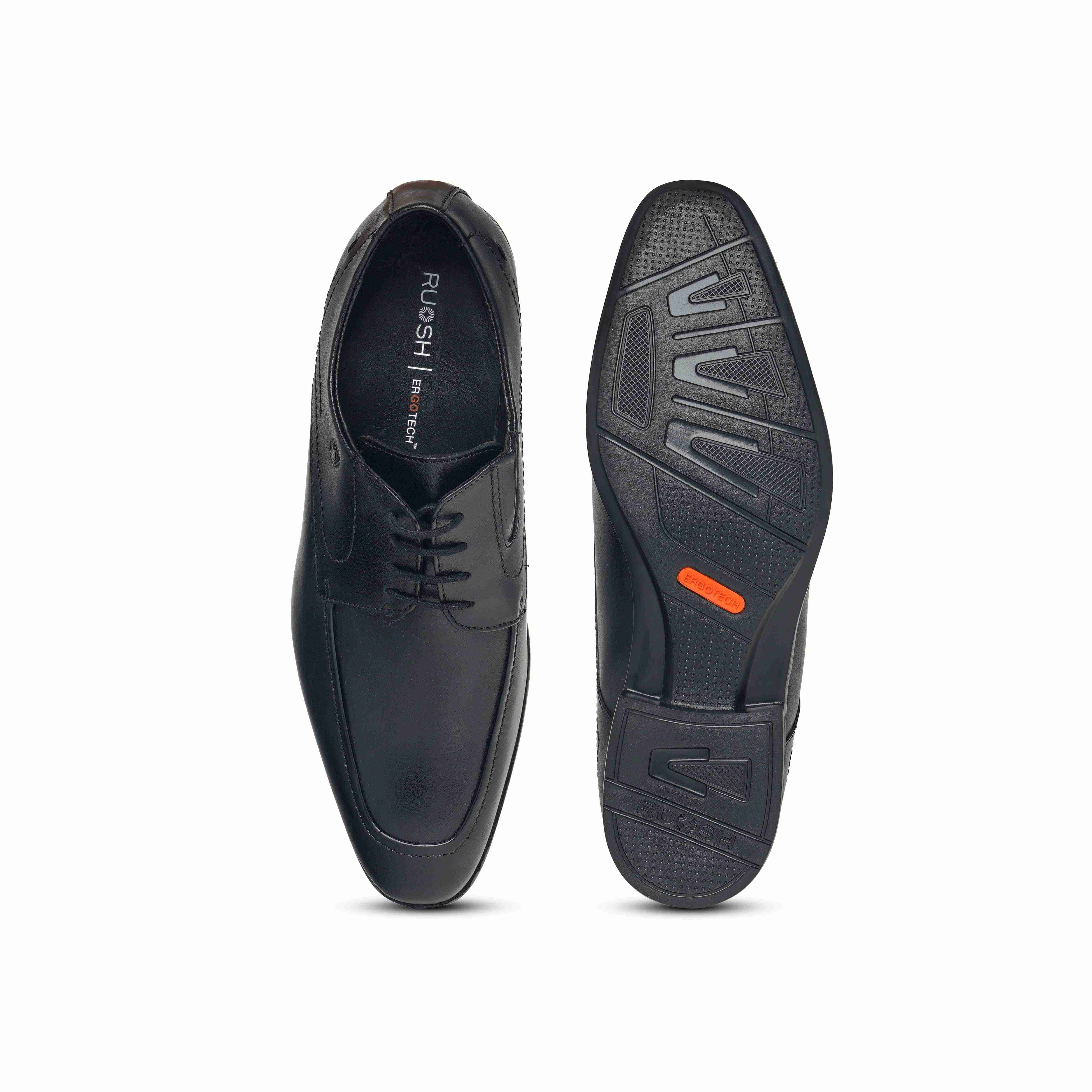 The Manchester Ruosh Men Black Formal Lace-Up