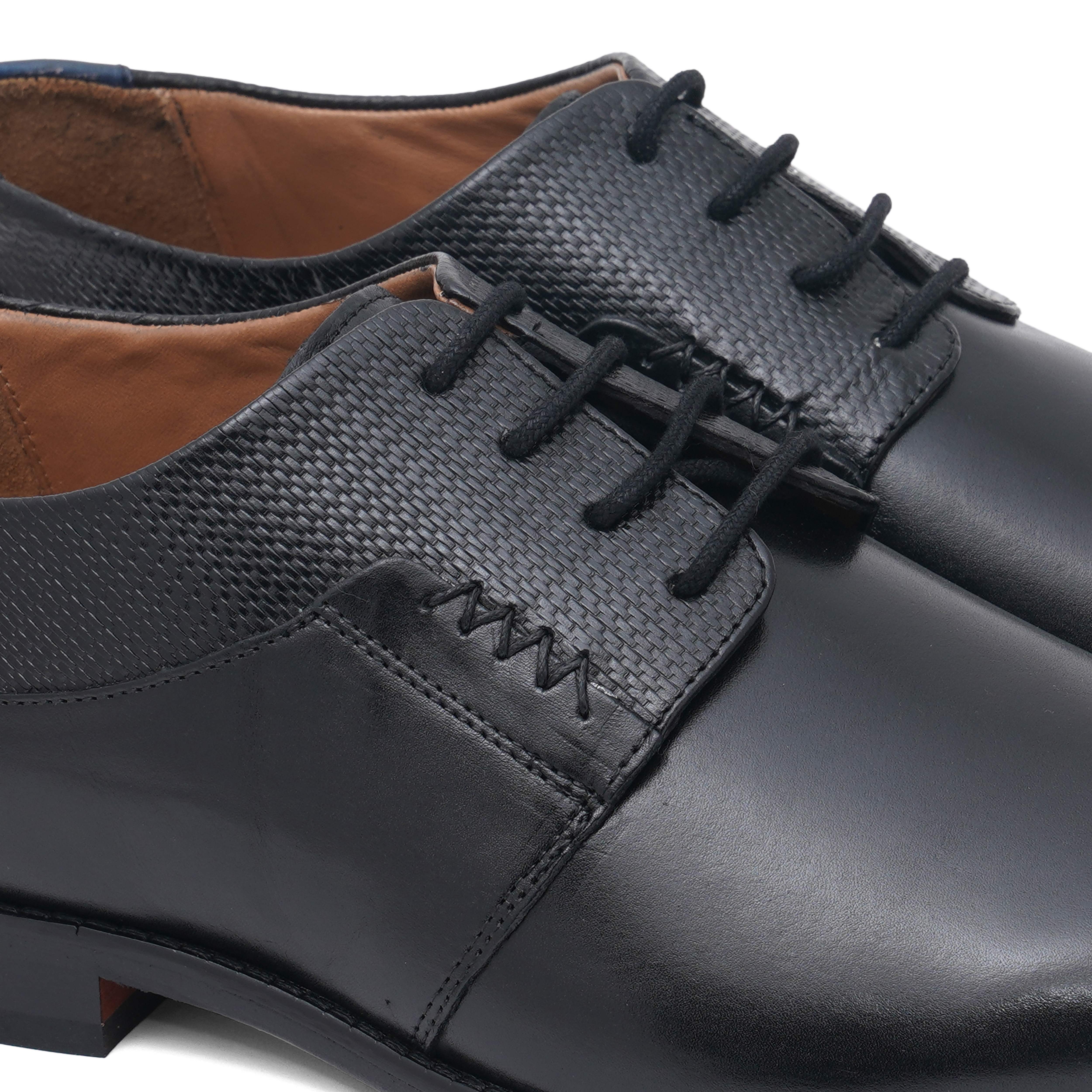 The Colombo Ruosh Men Black Formal Lace-Up
