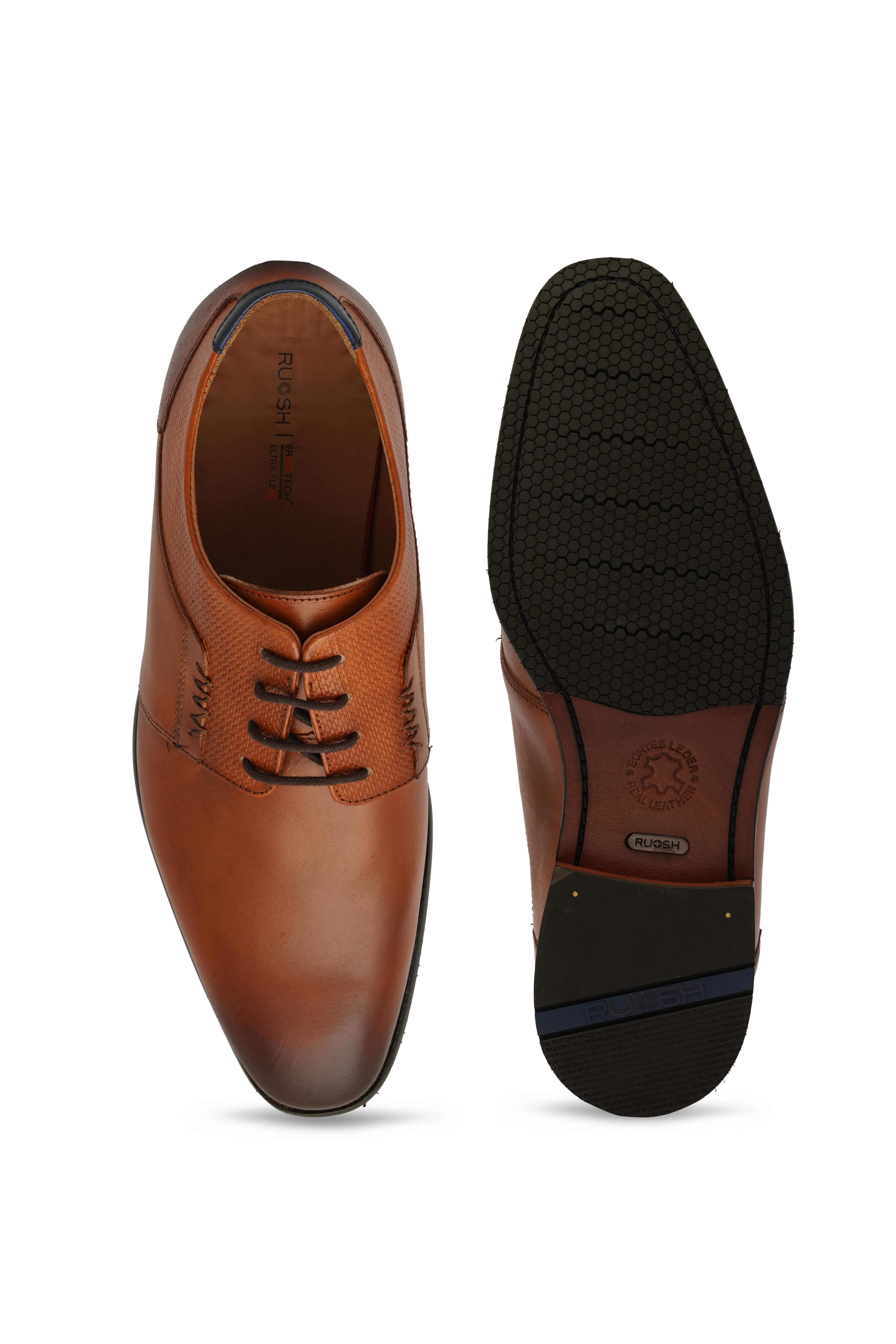 The Colombo Ruosh Men Tan Formal Lace-Up