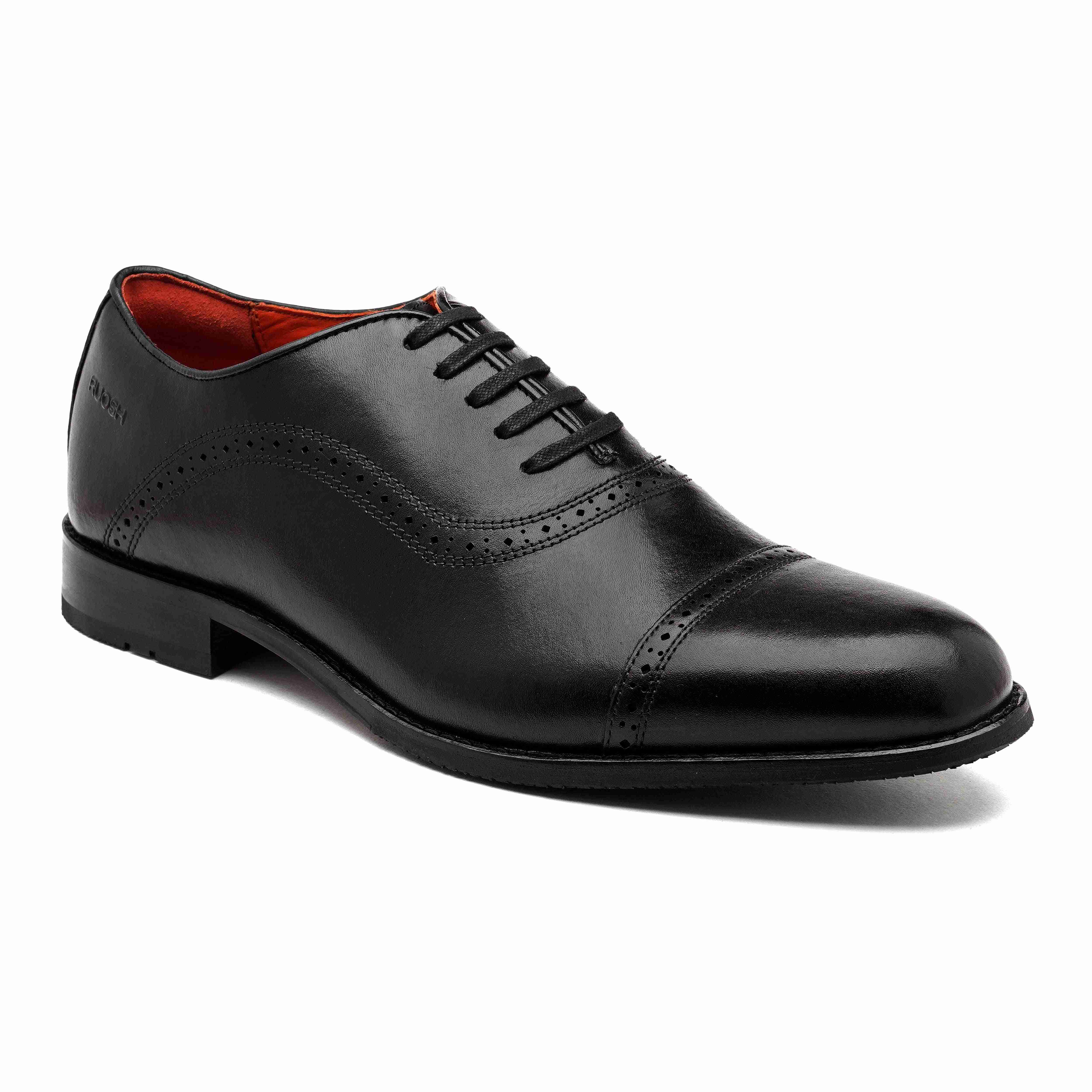 The Todd Ruosh Men Black Classic Oxford Brogue