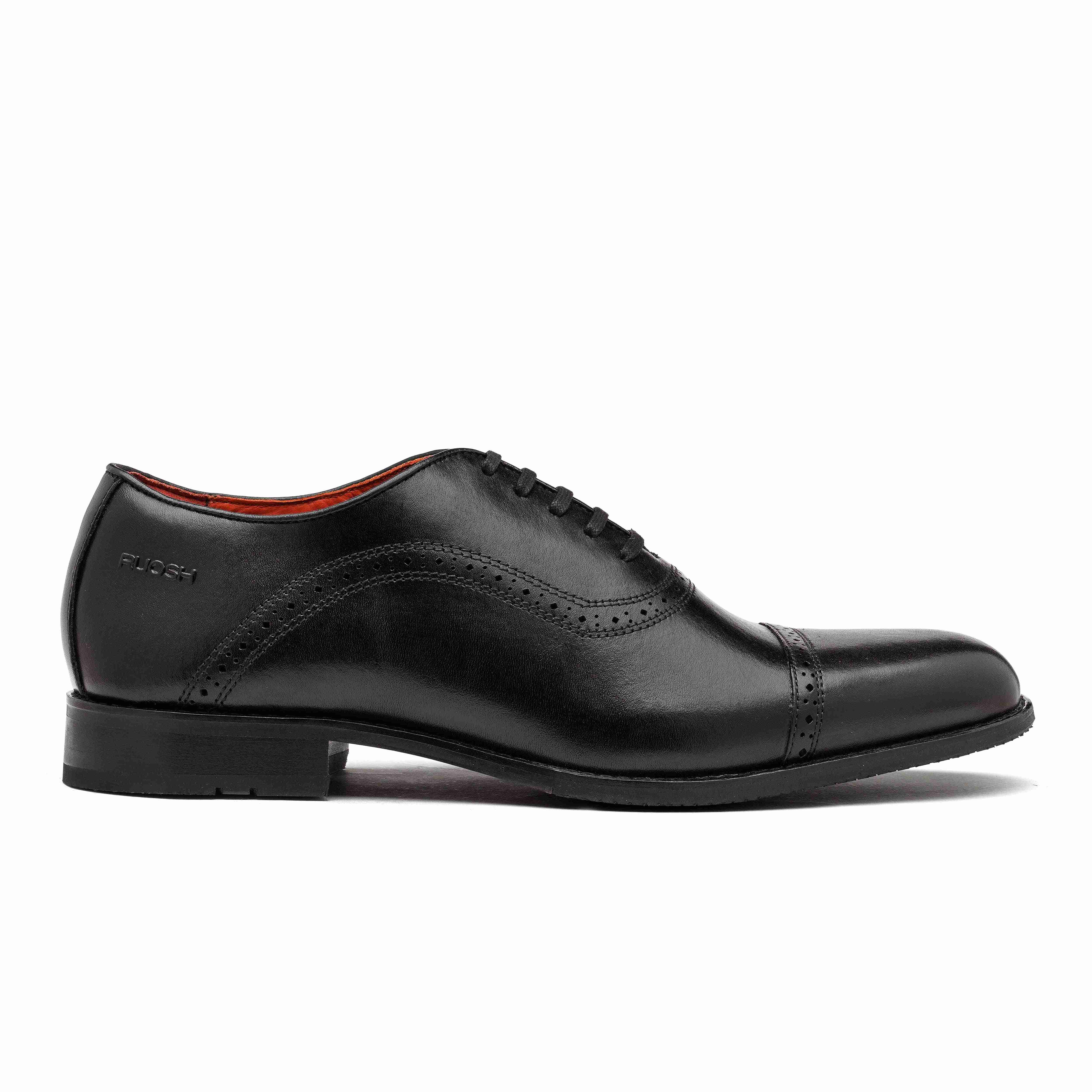 The Todd Ruosh Men Black Classic Oxford Brogue
