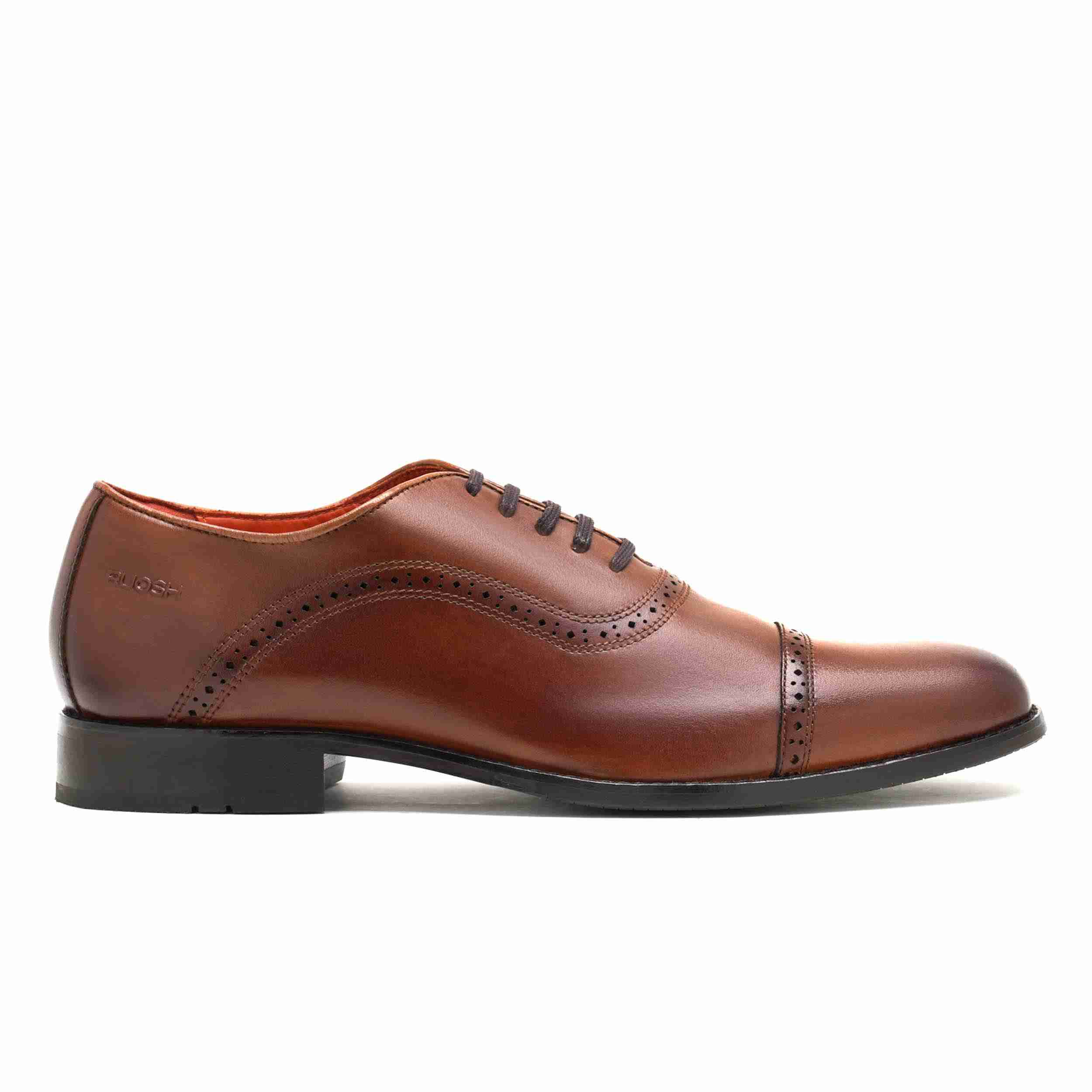 The Todd Ruosh Men Tan Classic Oxford Brogue