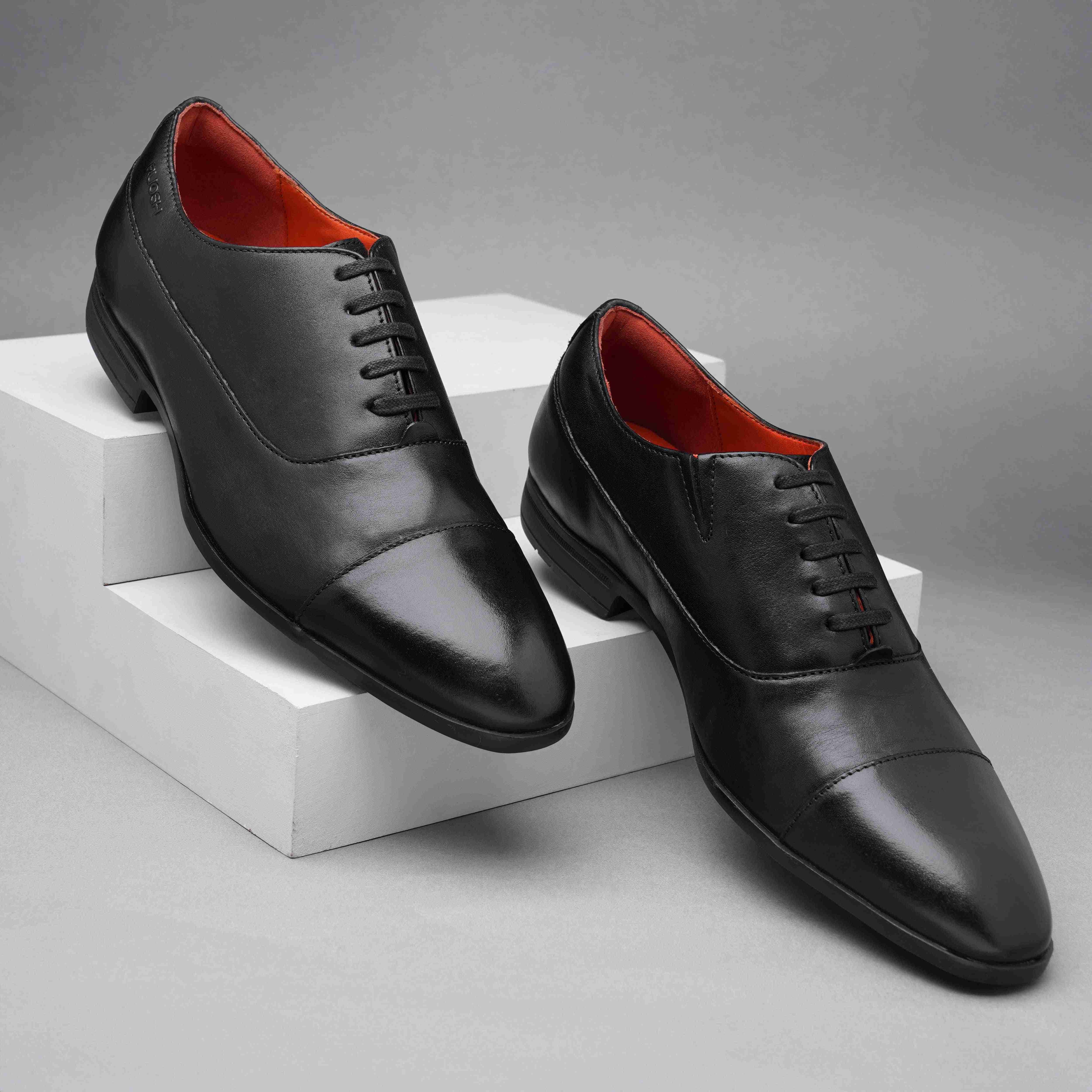 The Aron Ruosh Men Black Formal Oxford