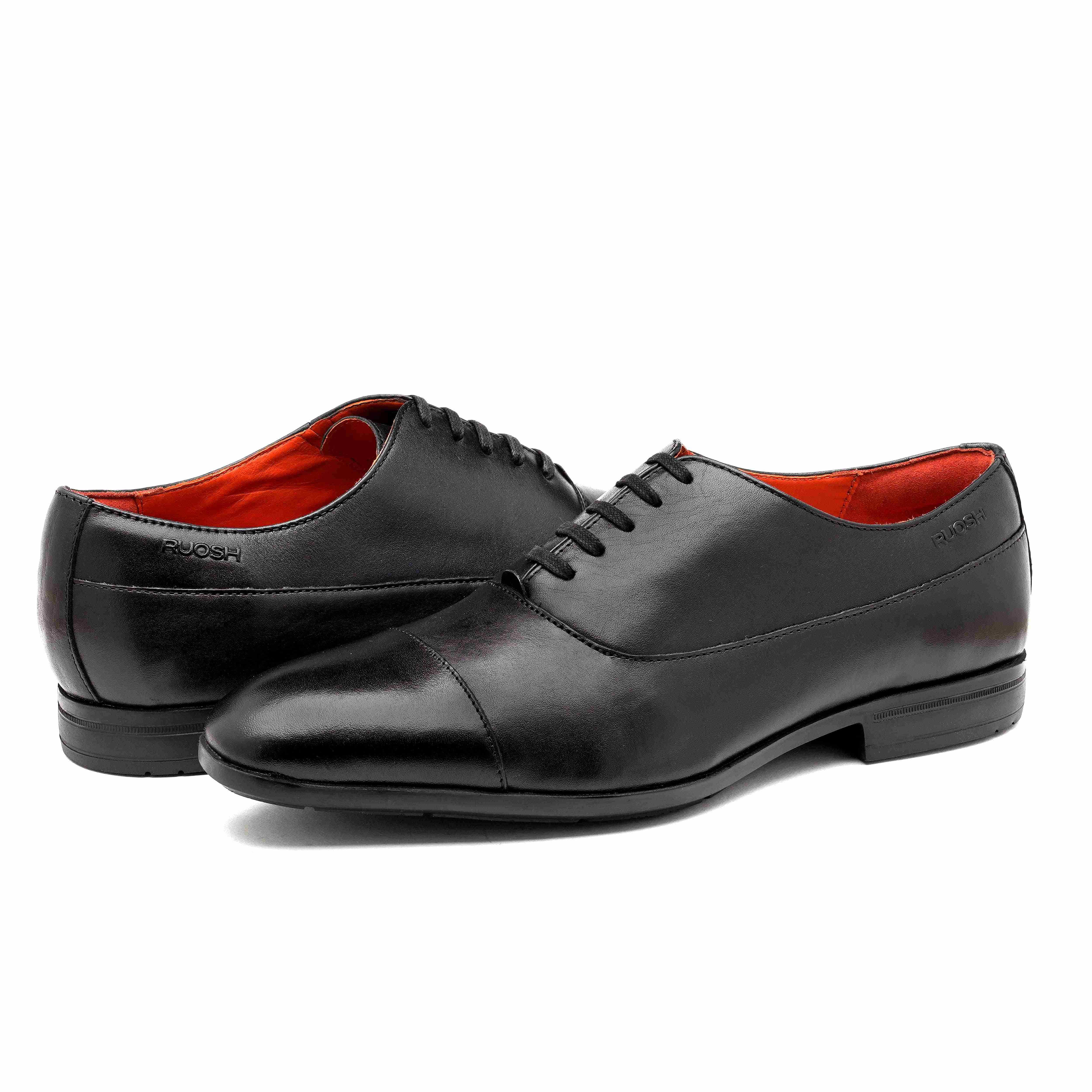 The Aron Ruosh Men Black Formal Oxford