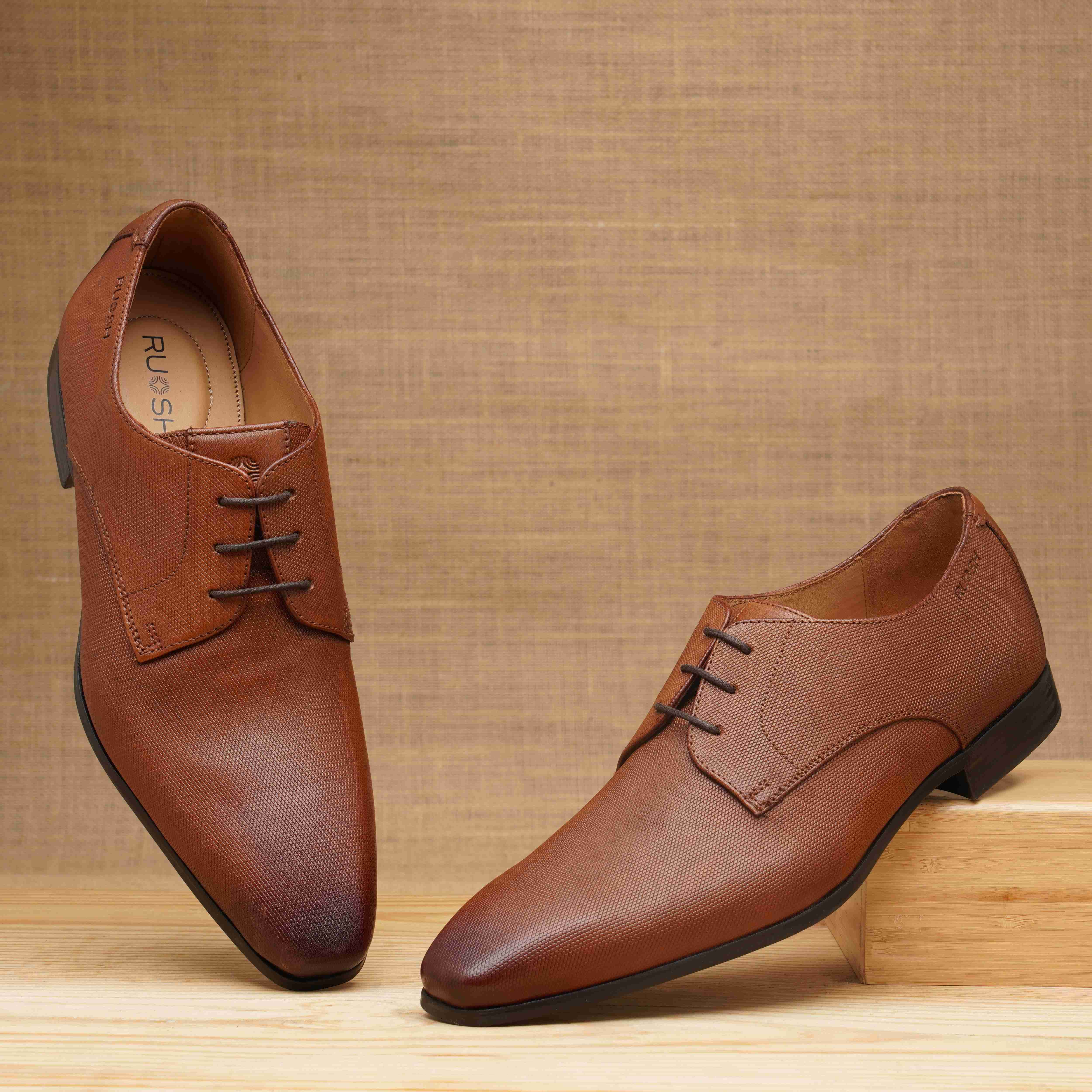 The King Ruosh Men Tan Formal Lace-Up