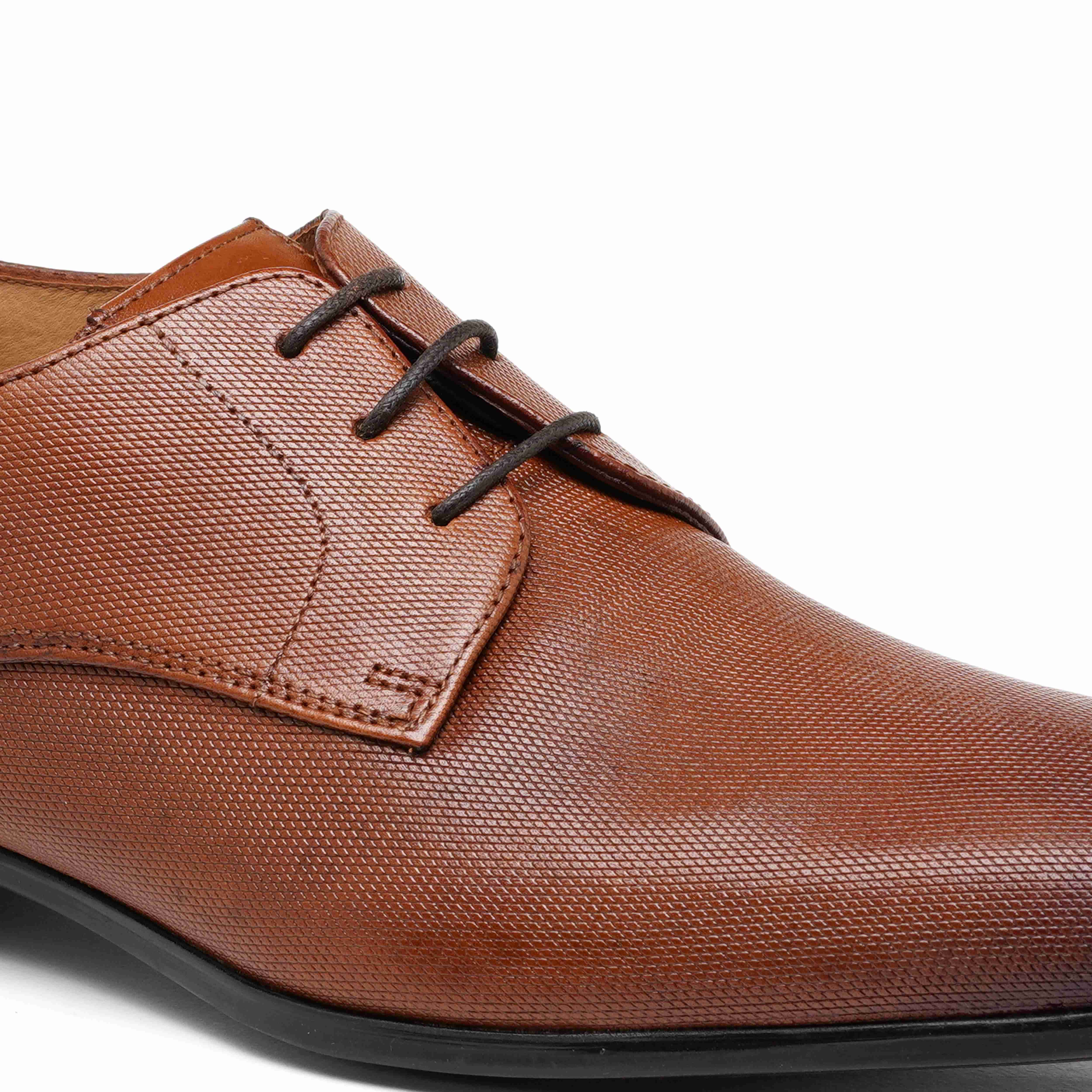 The King Ruosh Men Tan Formal Lace-Up