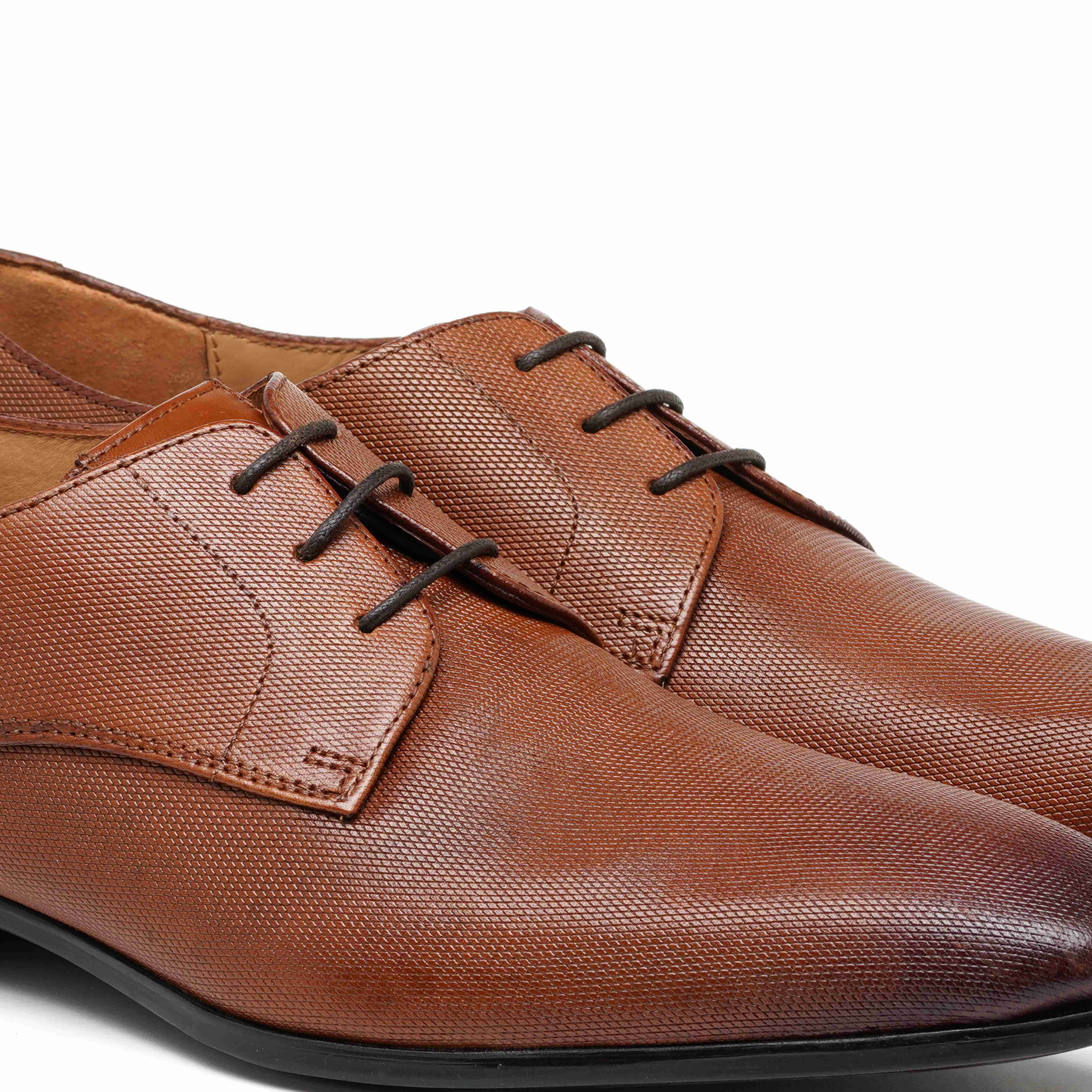 The King Ruosh Men Tan Formal Lace-Up