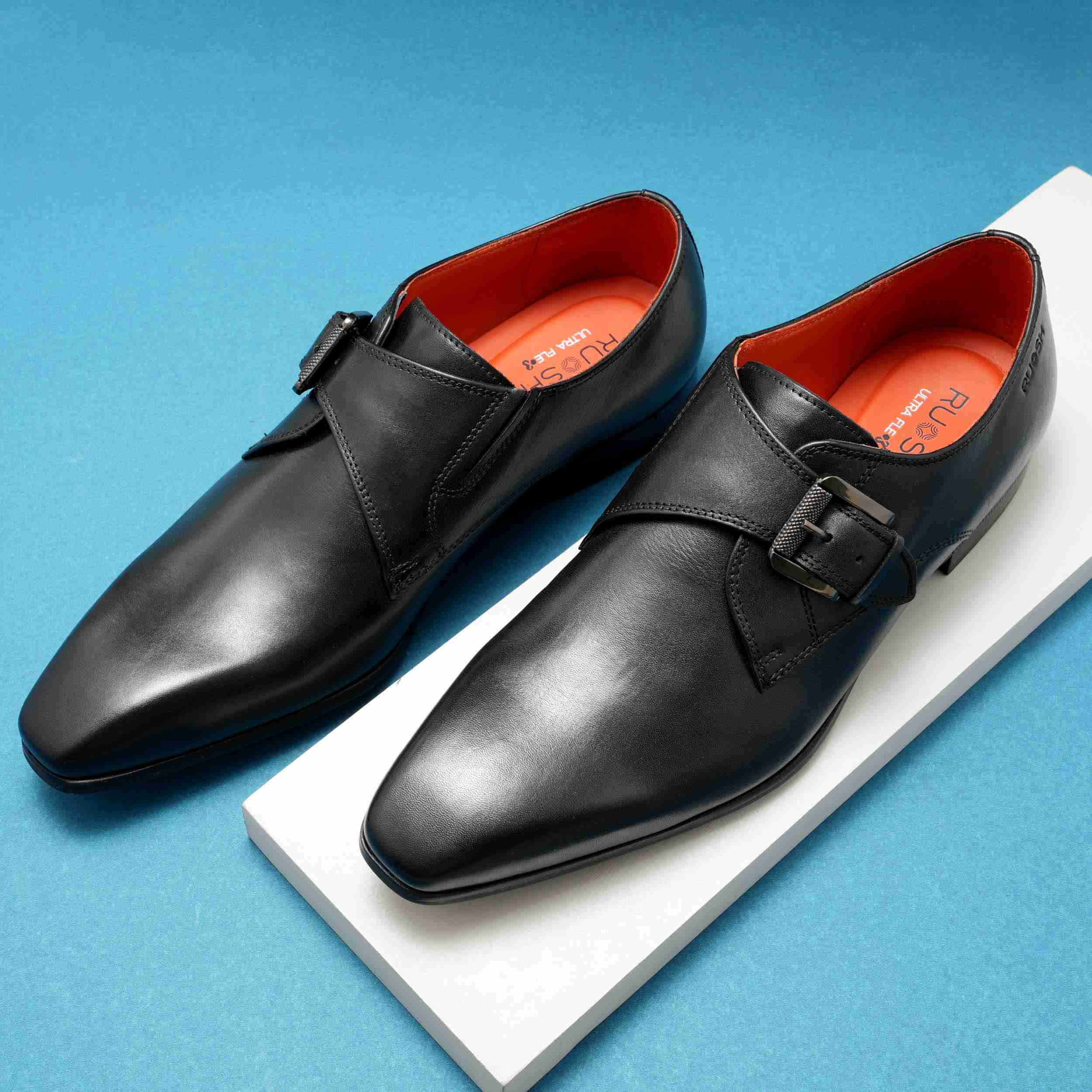 The Dalrey Ruosh Men Black Formal Single Monk