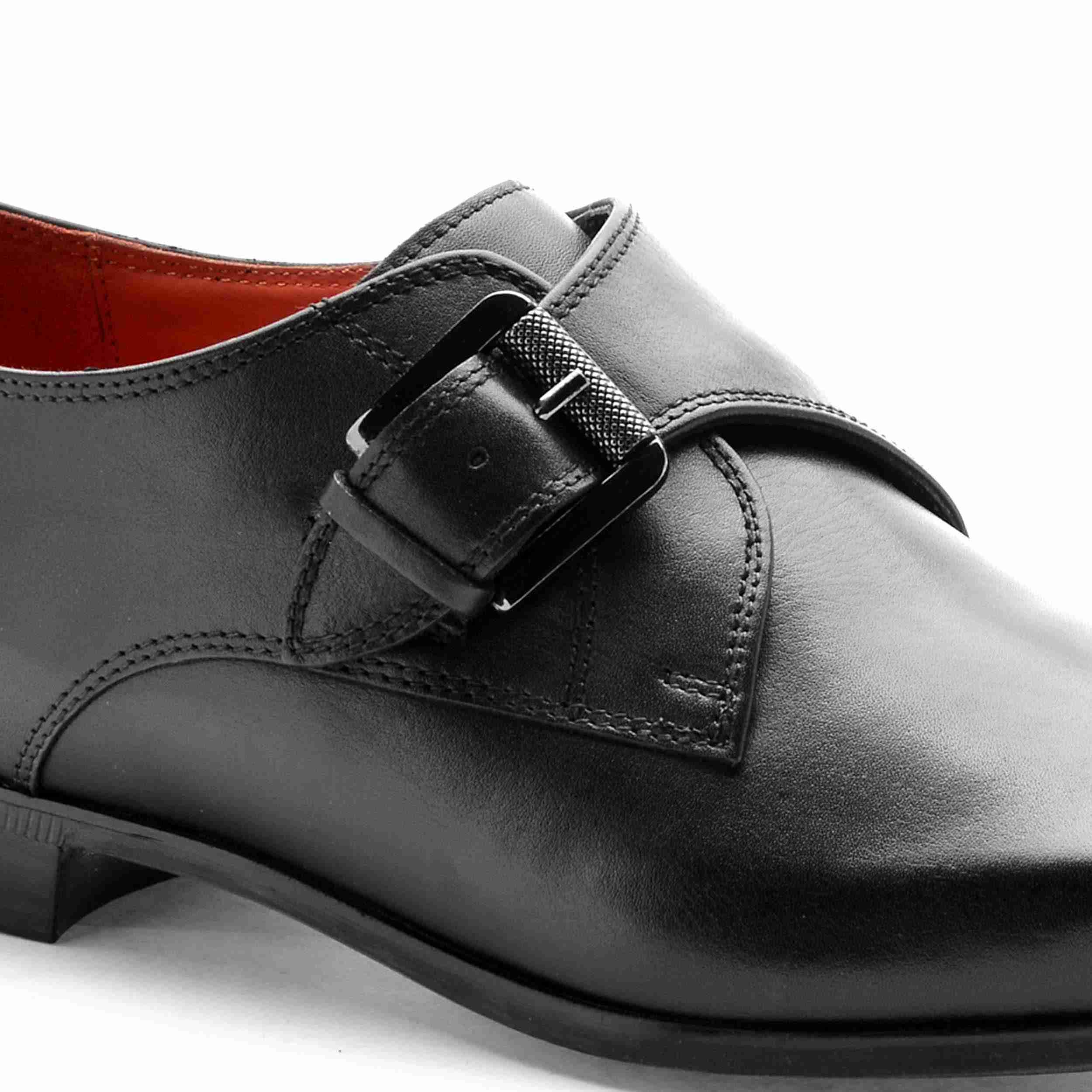The Dalrey Ruosh Men Black Formal Single Monk