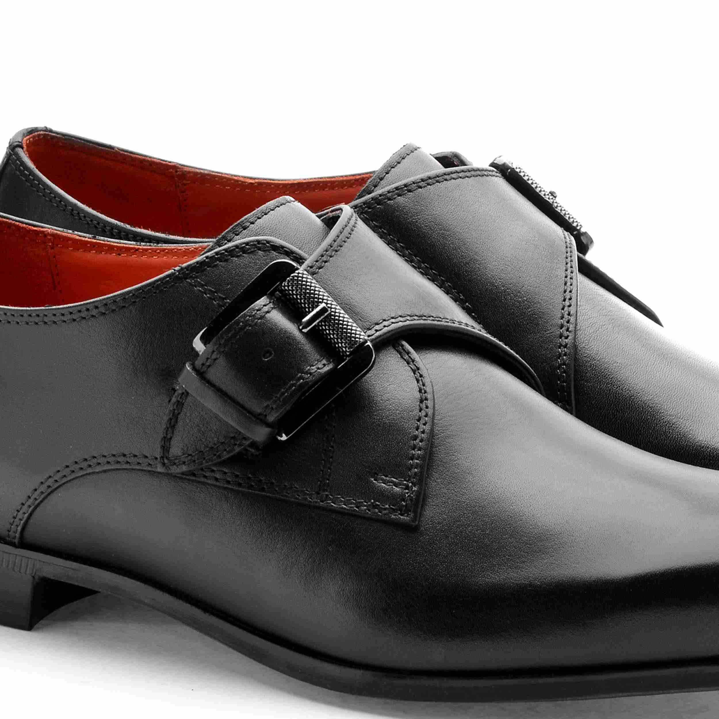 The Dalrey Ruosh Men Black Formal Single Monk