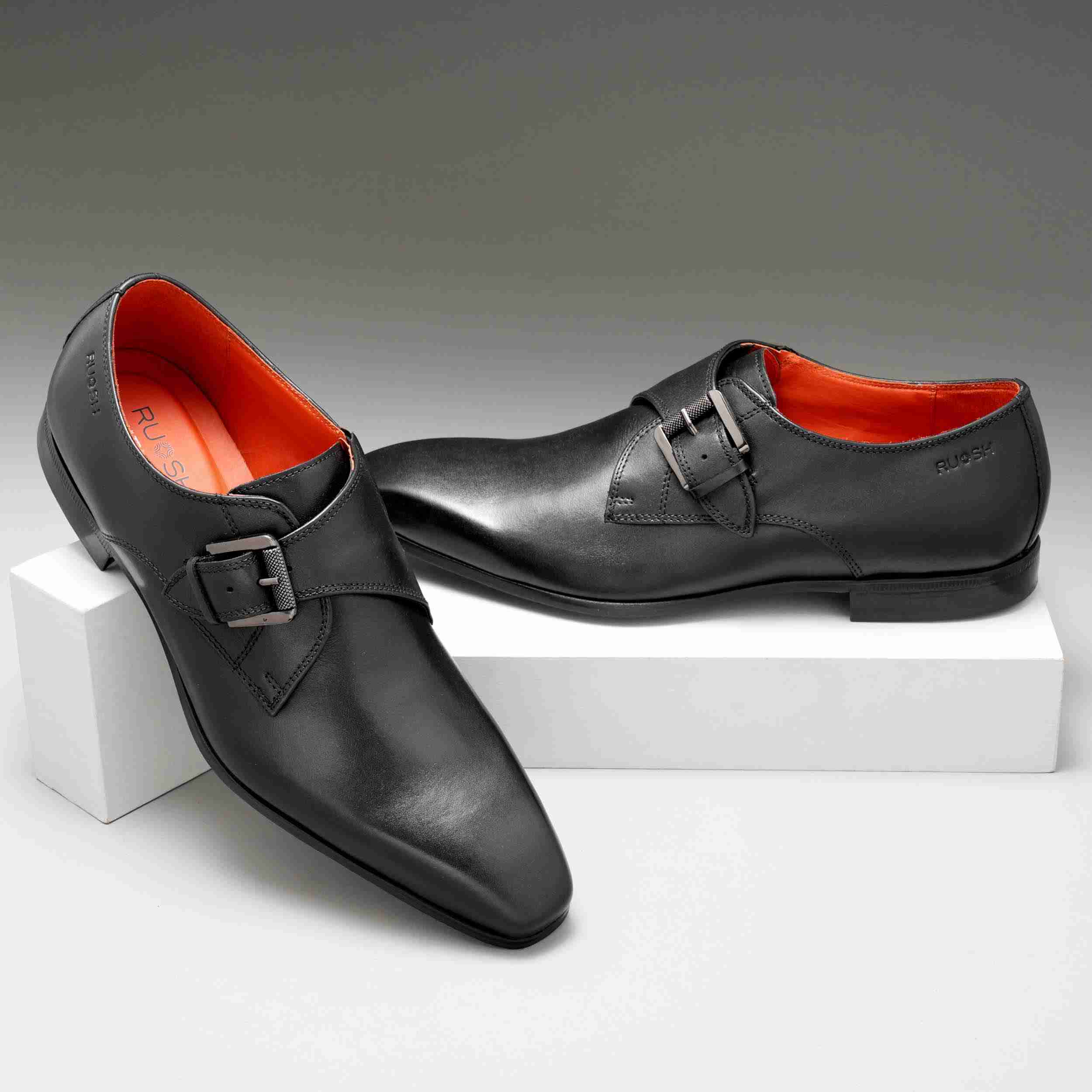 The Dalrey Ruosh Men Black Formal Single Monk