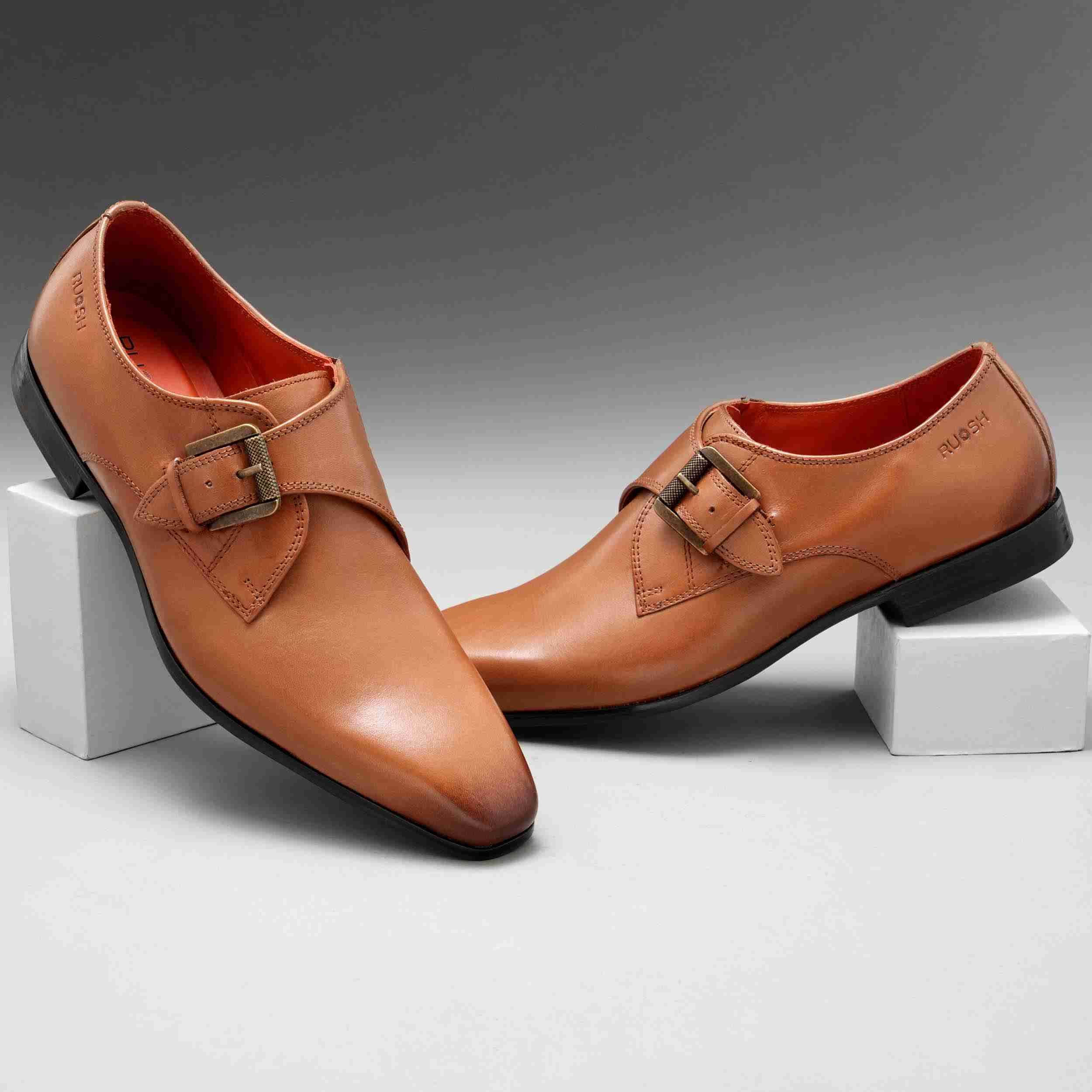 The Dalrey Ruosh Men Tan Formal Single Monk