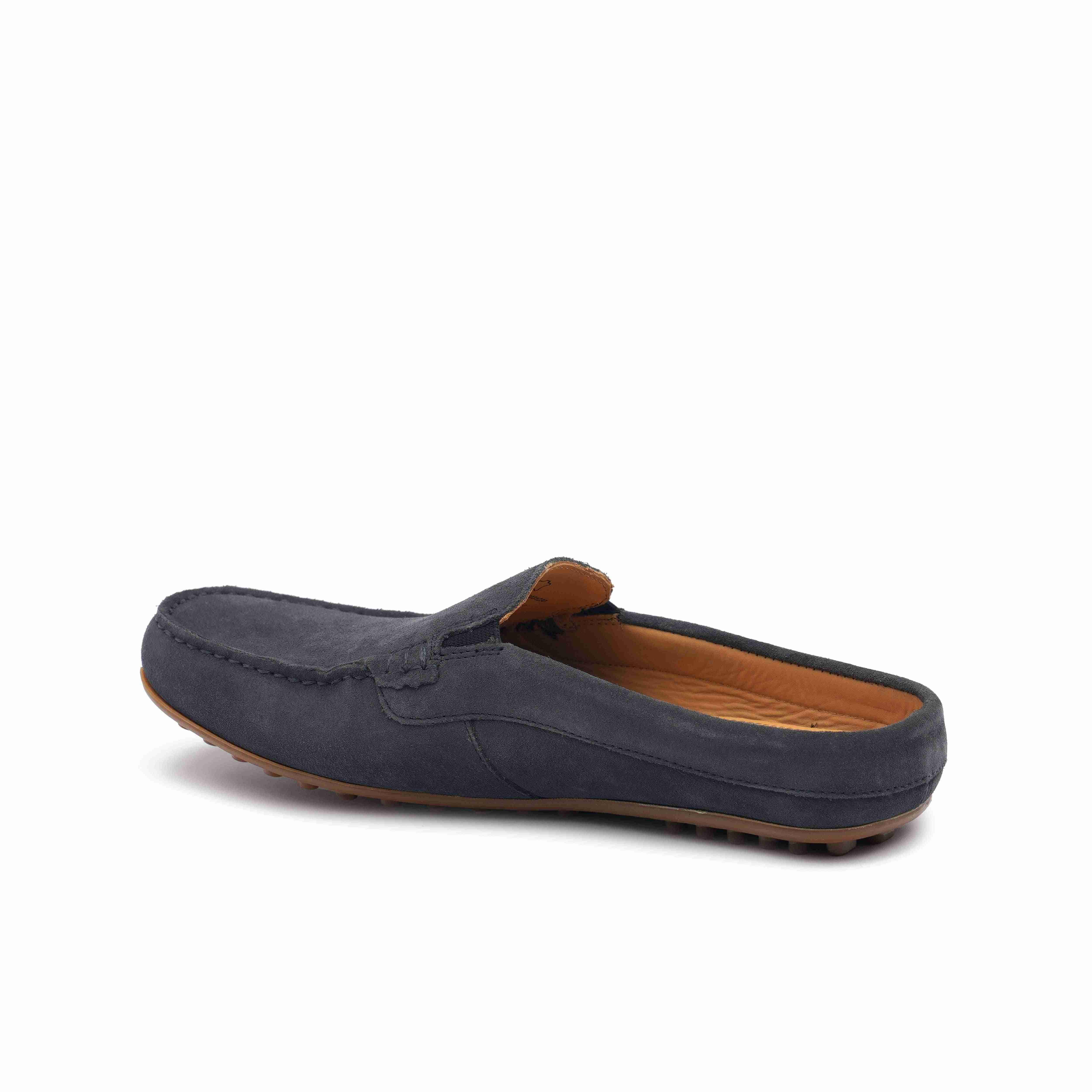 The Seti Ruosh Men Navy Suede Casual Mule