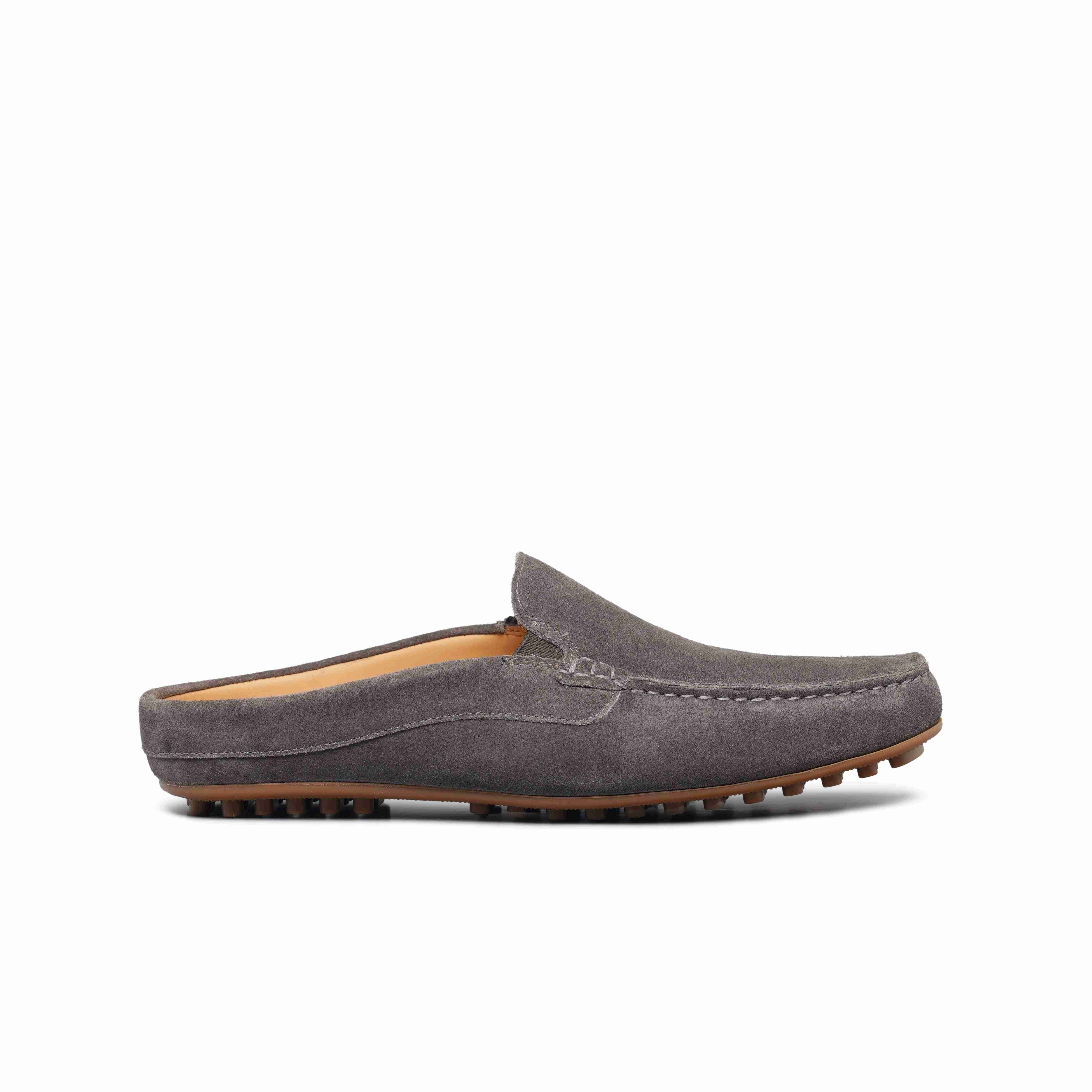 The Seti Ruosh Men Grey Suede Casual Mule