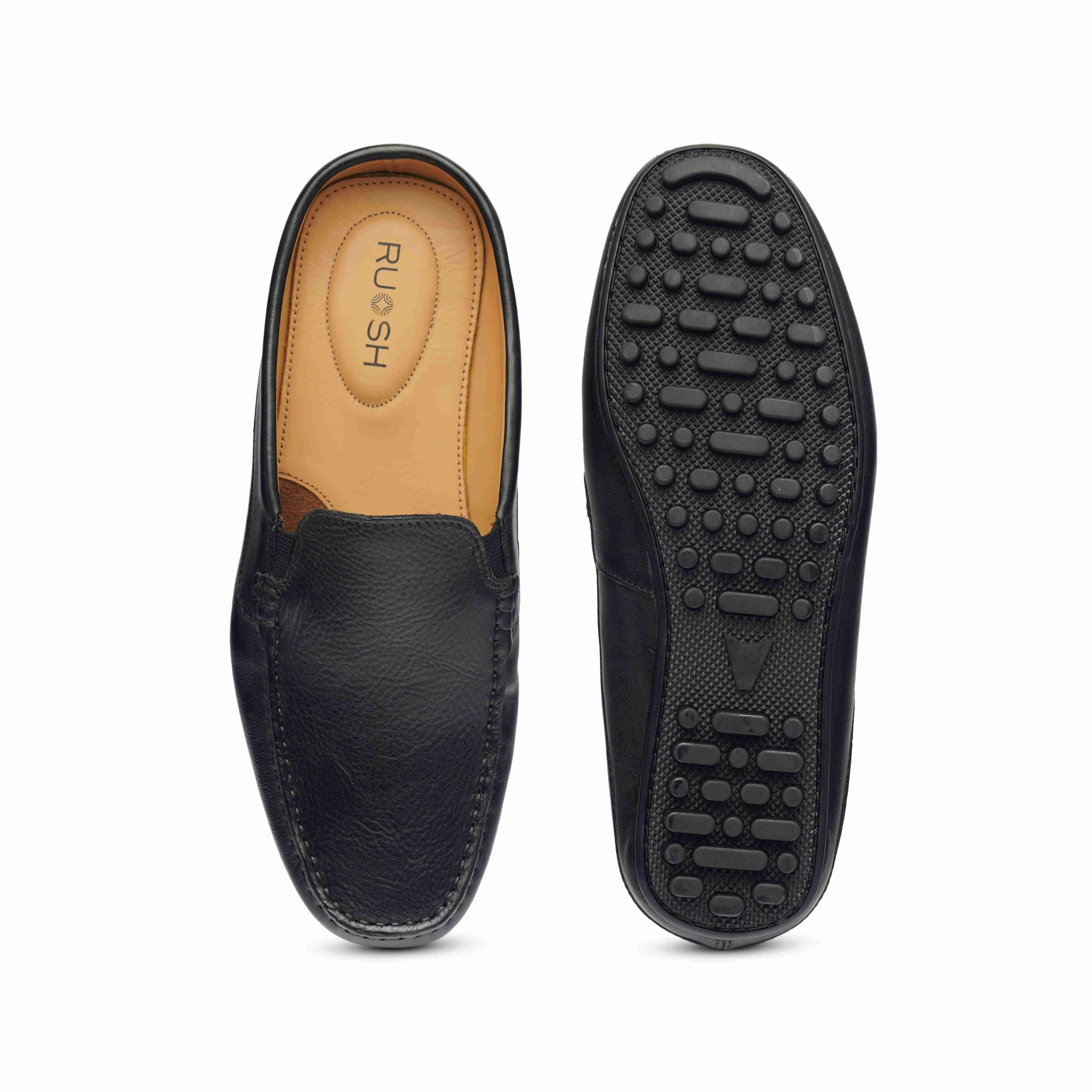 The Seti Ruosh Men Black Casual Mule