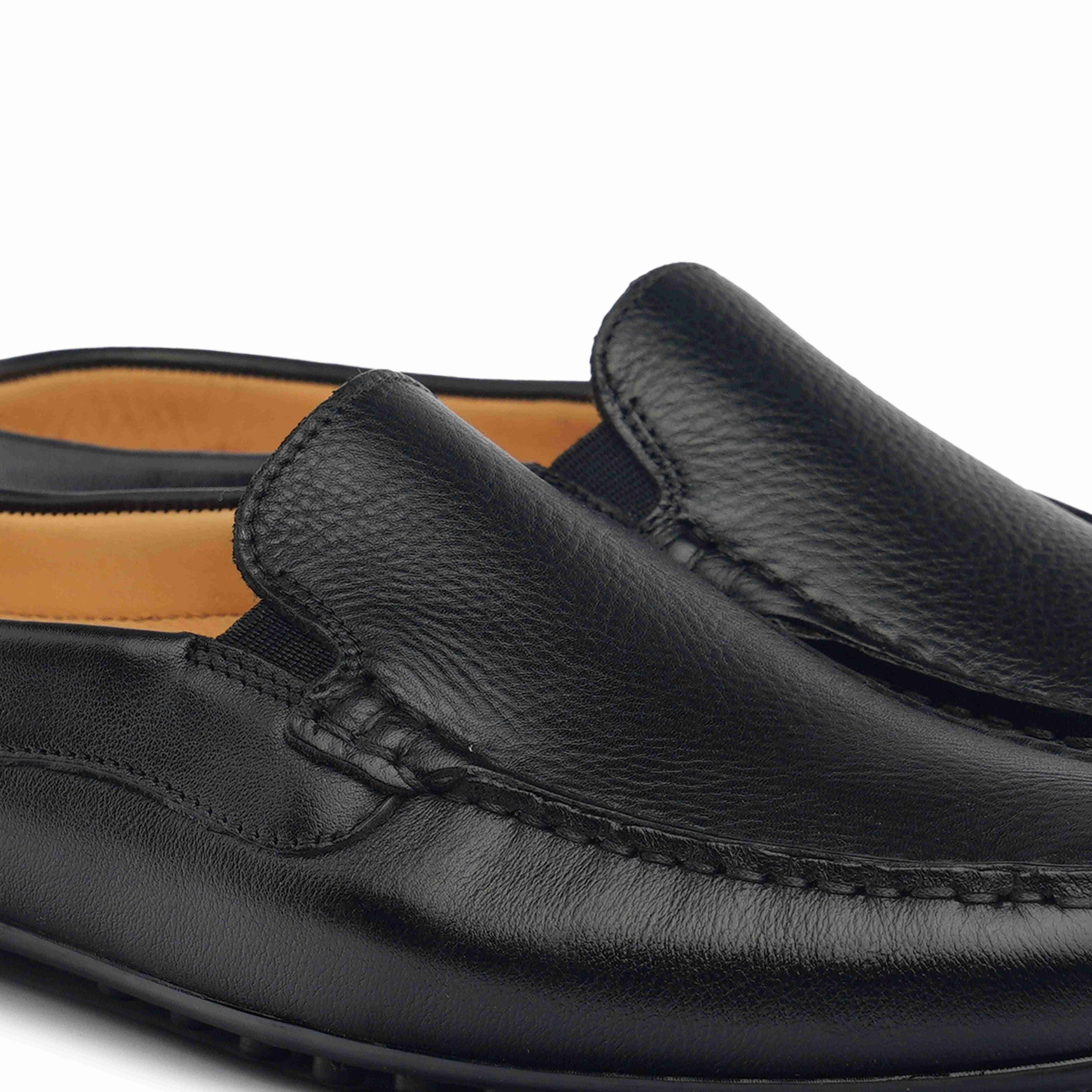 The Seti Ruosh Men Black Casual Mule