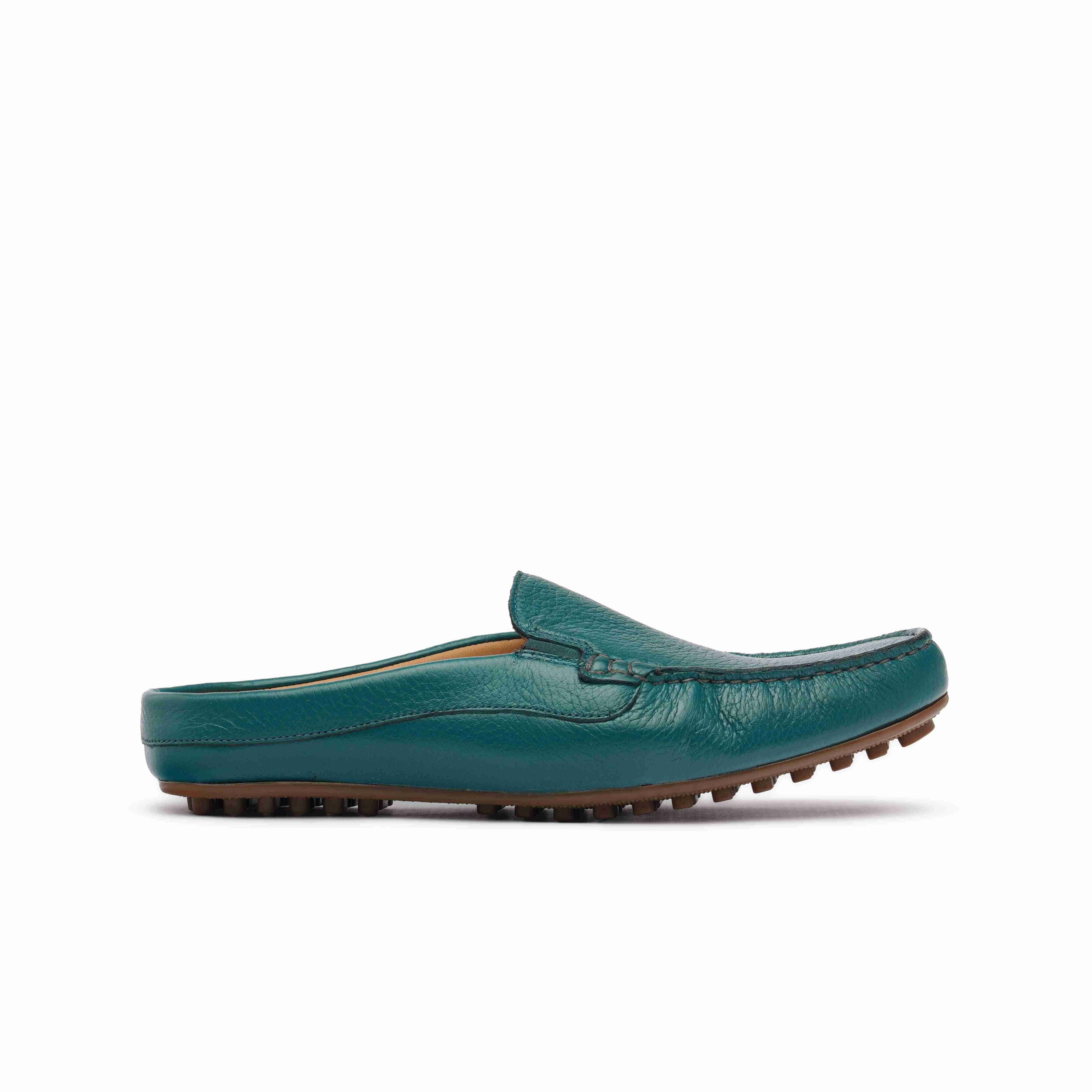 The Seti Ruosh Men Turquoise Soft Leather Mule