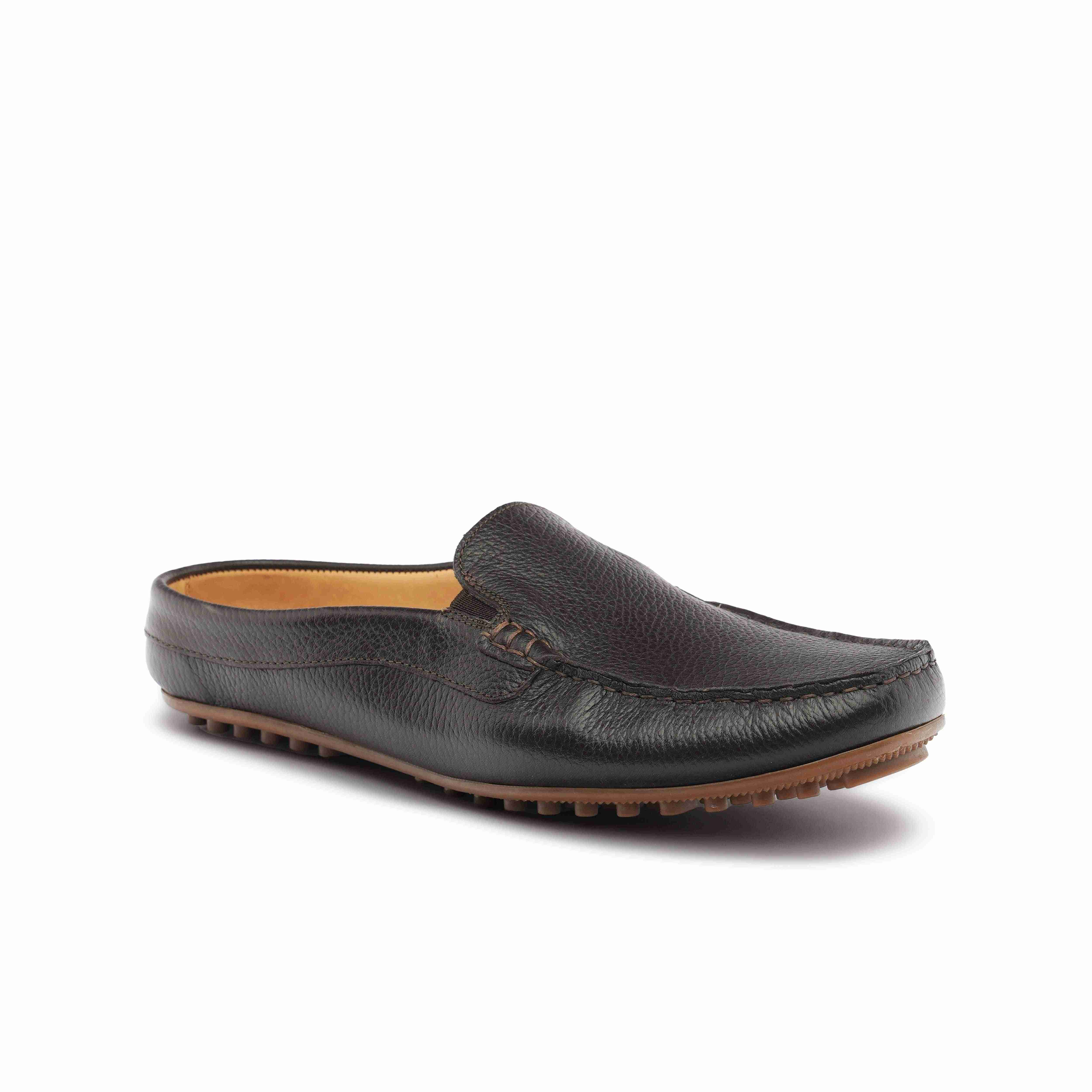 The Seti Ruosh Men Brown Soft Leather Mule