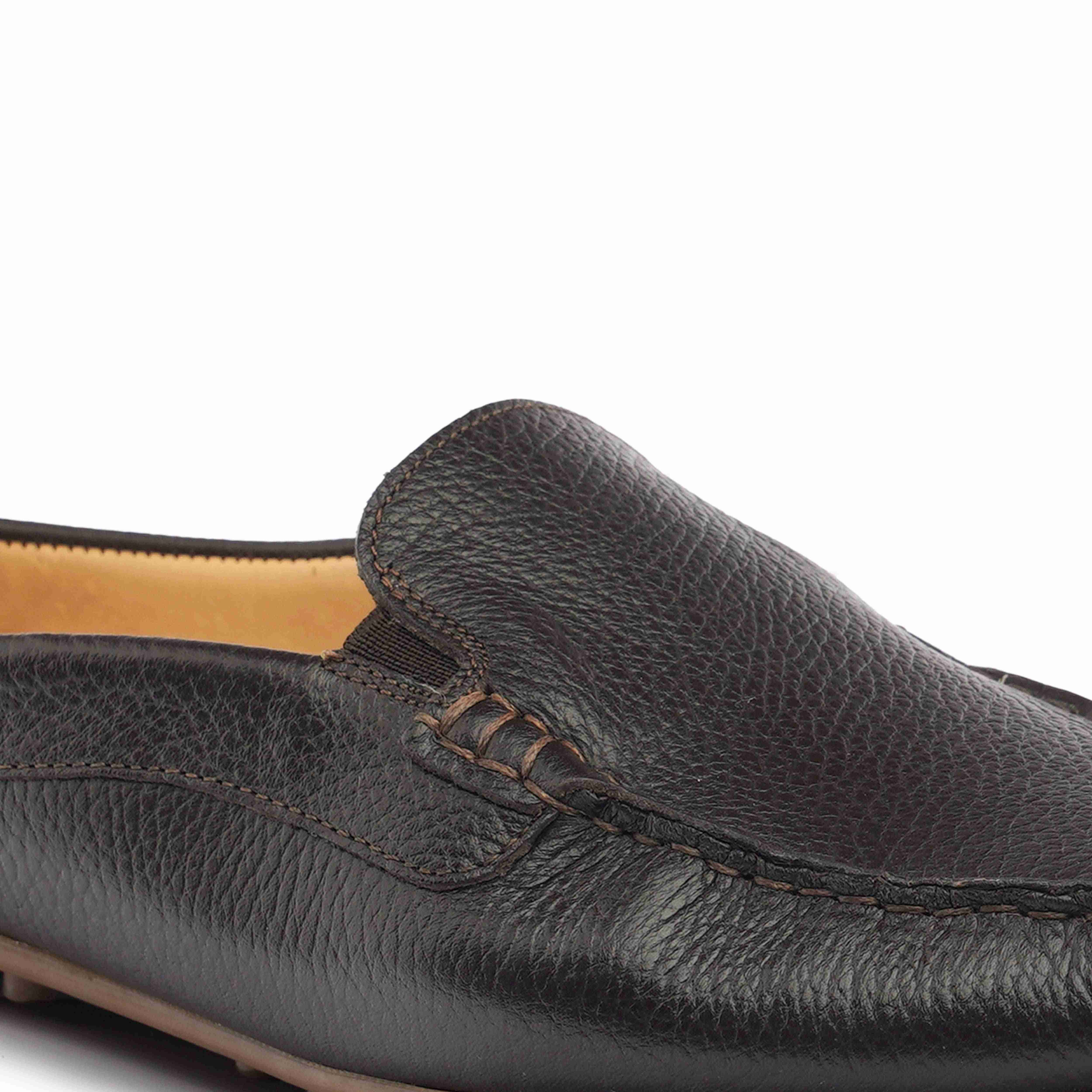 The Seti Ruosh Men Brown Soft Leather Mule